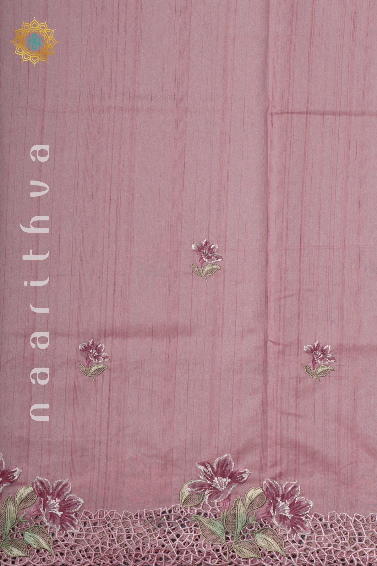 PEACHISH PINK - SEMI TUSSAR SILK