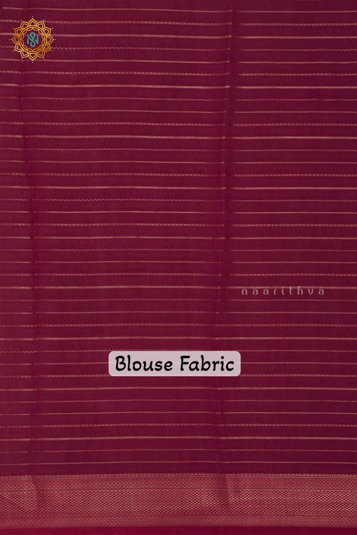 RED WITH BLUE - SEMI GEORGETTE