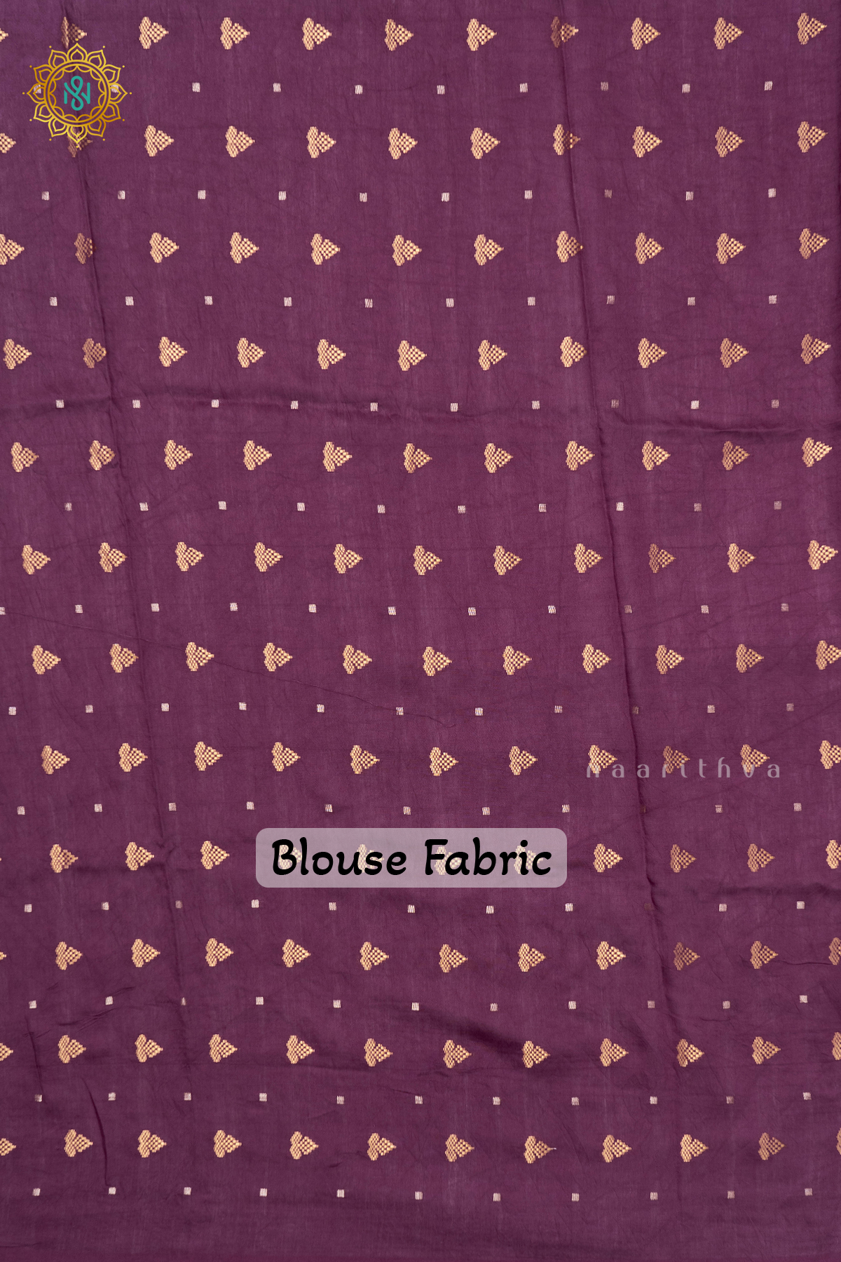 PURPLE WITH LAVENDER - SEMI CREPE SILK