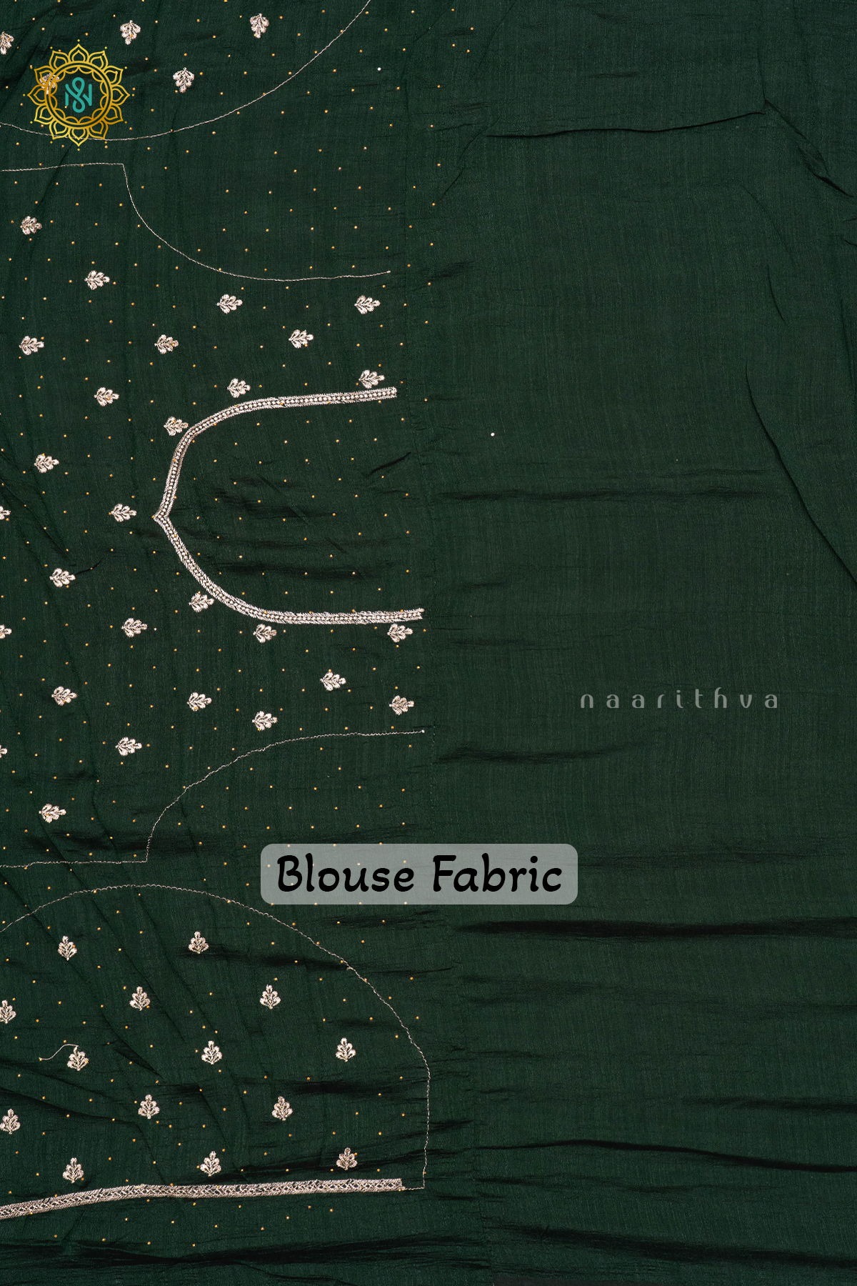 PURPLE WITH BOTTLE GREEN - PARTY WEAR TUSSAR GEORGETTE