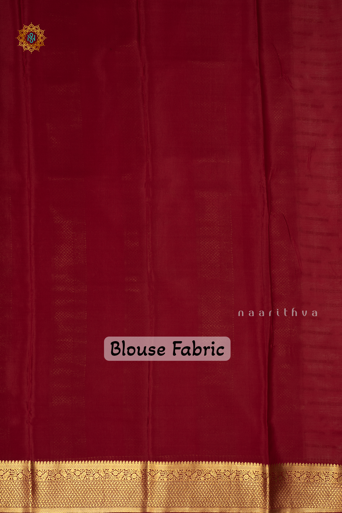 WHITE WITH MAROON - PURE MYSORE CREPE SILK