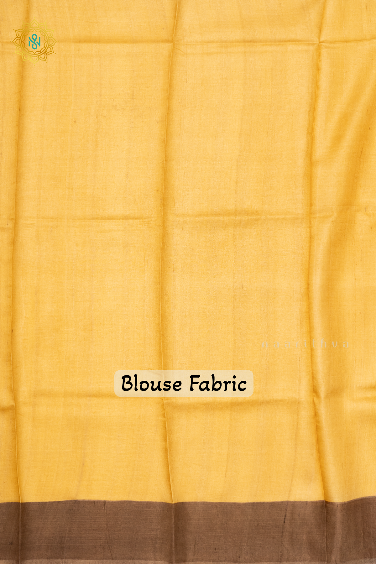 PEACH WITH YELLOW - PURE TUSSAR SILK