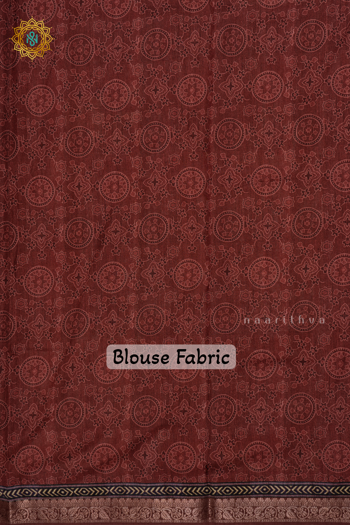 Brown Linen Tussar Saree With Printed Body