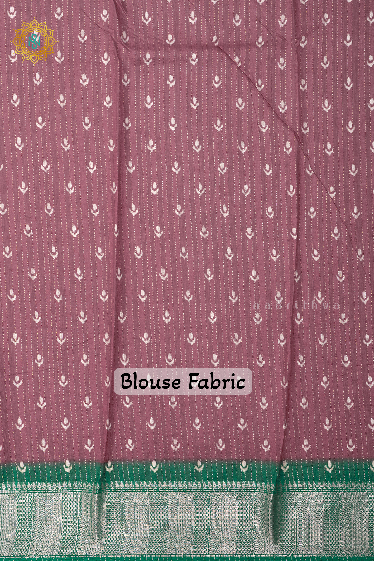 MAUVE WITH GREEN - DOLA SILK