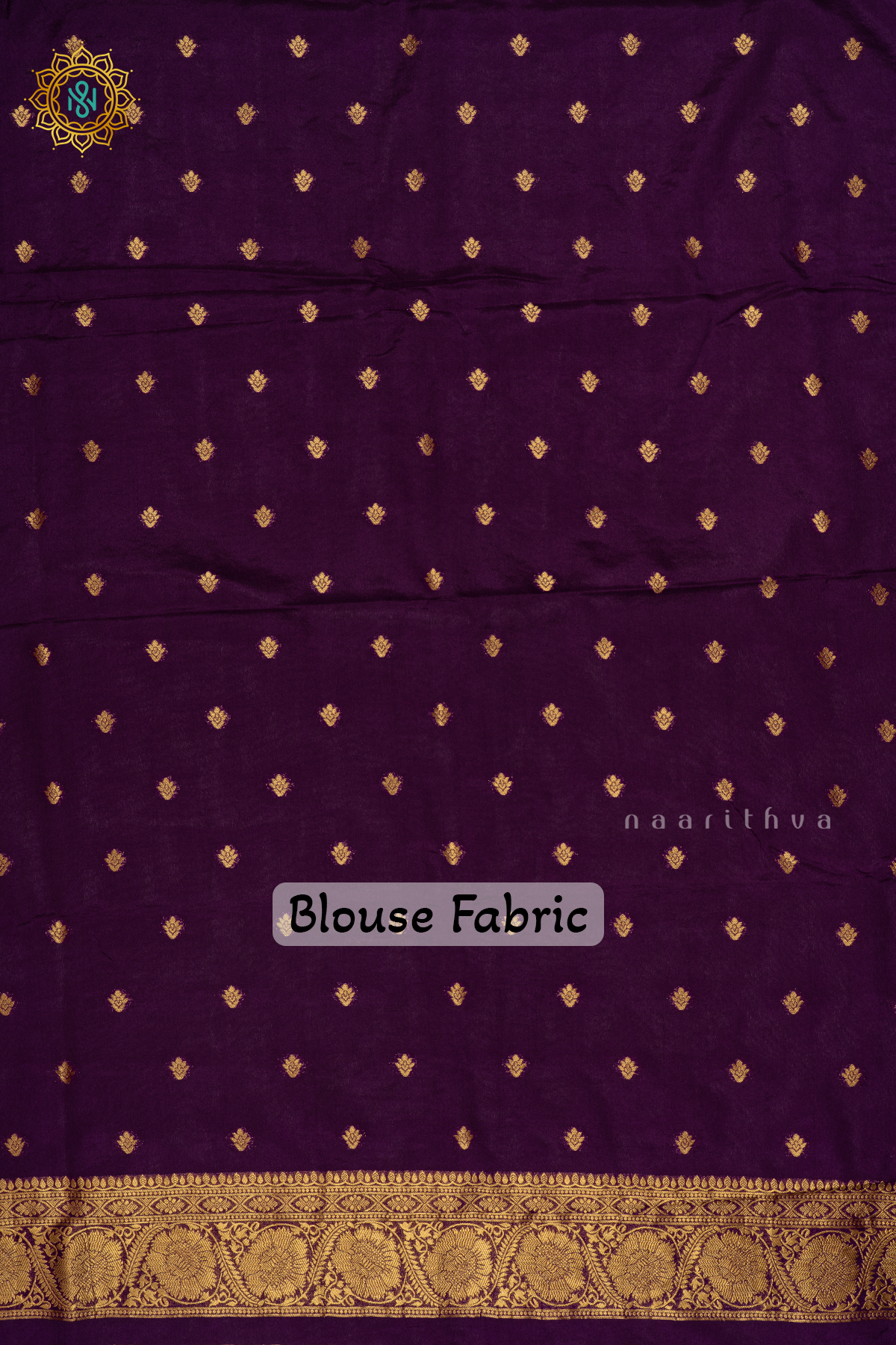 Green With Purple Semi Crepe Georgette Saree With Brocade Body And Contrast Zari Border