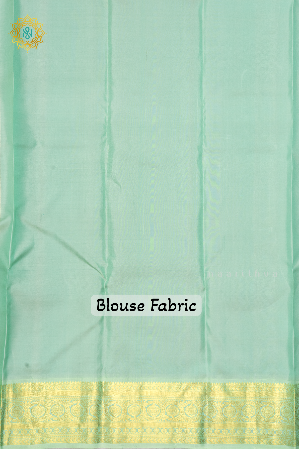 RED WITH AQUA GREEN - PURE KANJIVARAM SILK