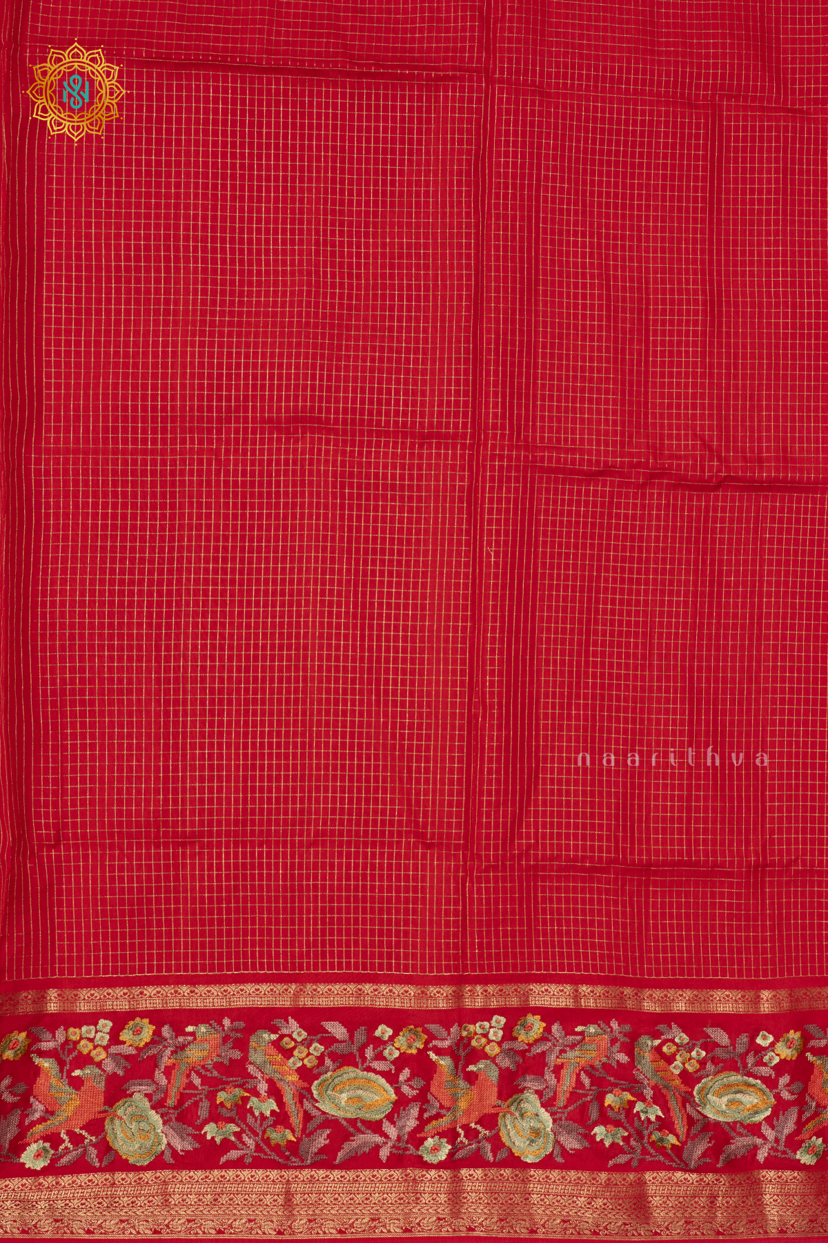 RED - SEMI CREPE SILK