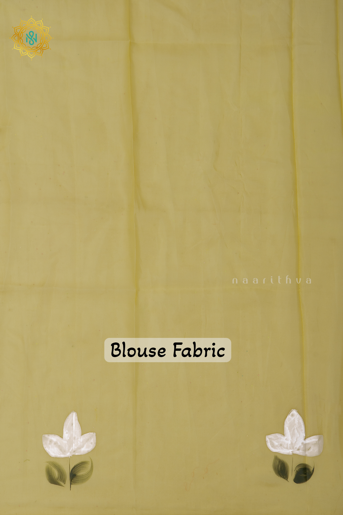 LEMON YELLOW - ORGANZA HAND PAINTED