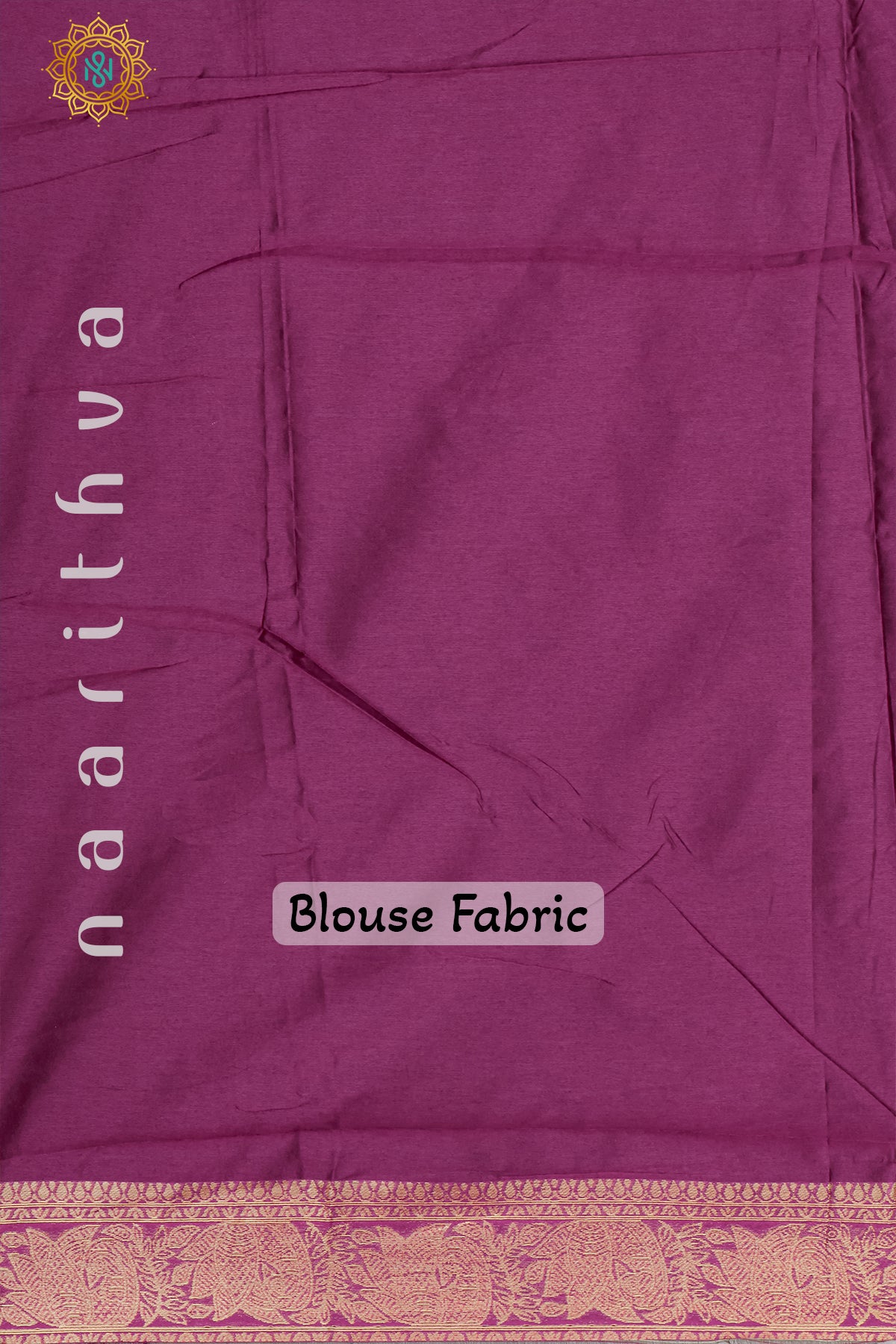 PEACOCK BLUE WITH MAGENTA - SILK COTTON