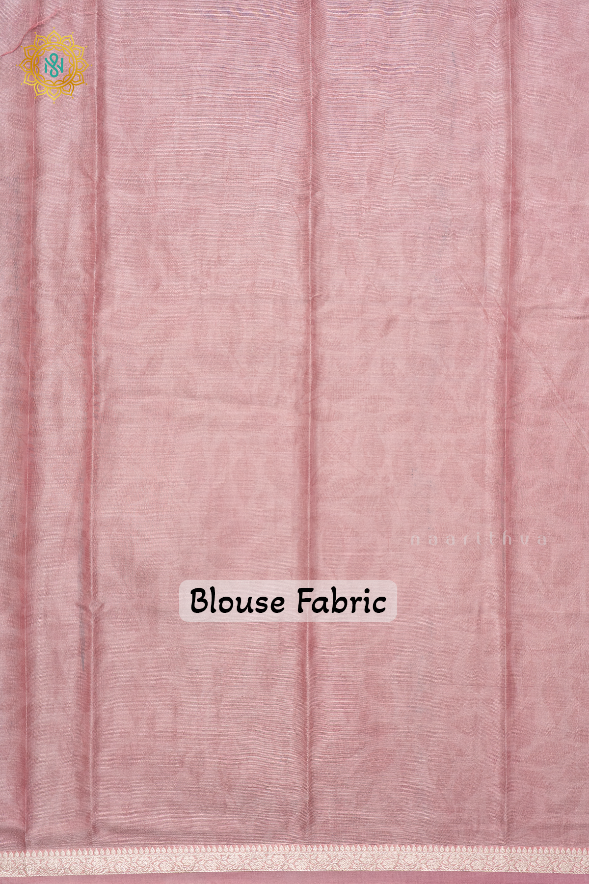 WHITE WITH PEACH - COTTON TISSUE