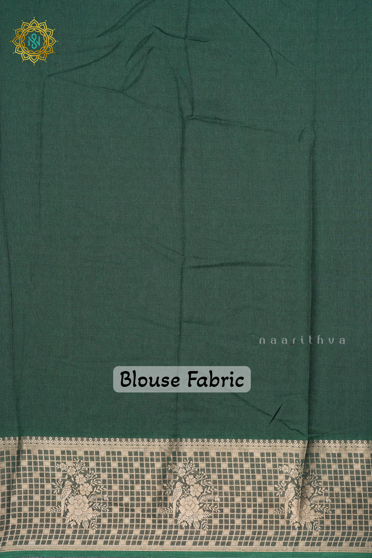BOTTLE GREEN - SEMI GEORGETTE