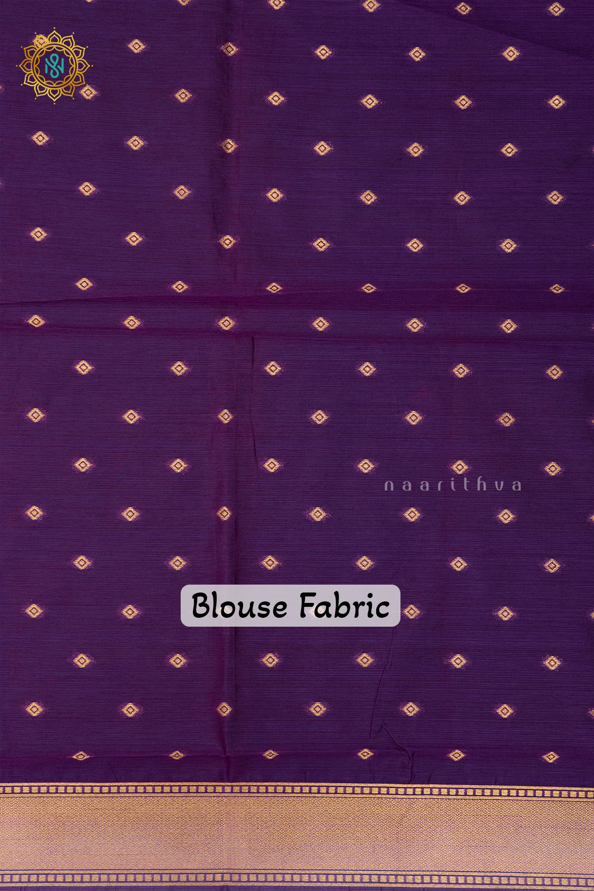 LAVENDER WITH PURPLE - SEMI RAW SILK