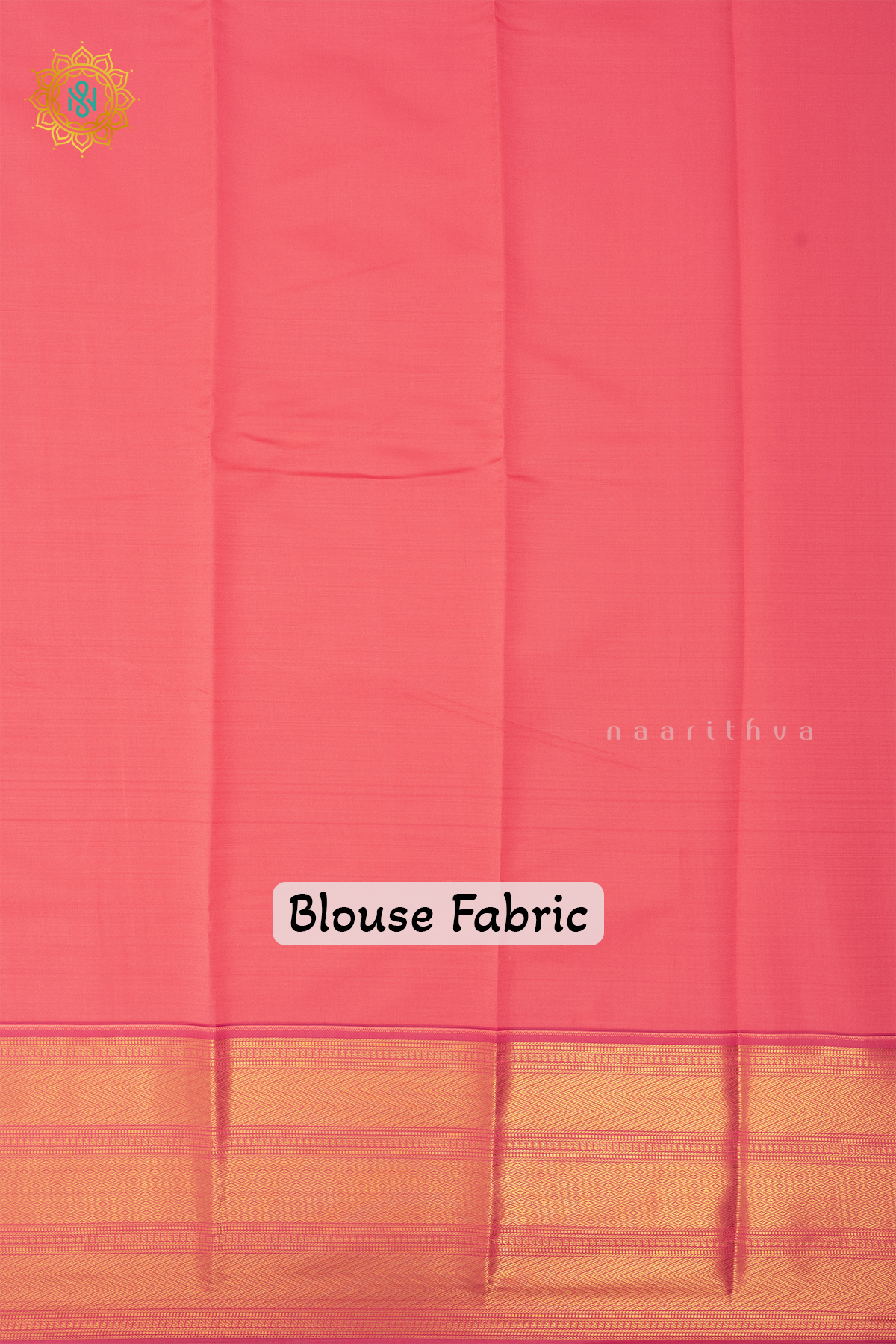 ROYAL BLUE WITH PEACH - SEMI KANCHI