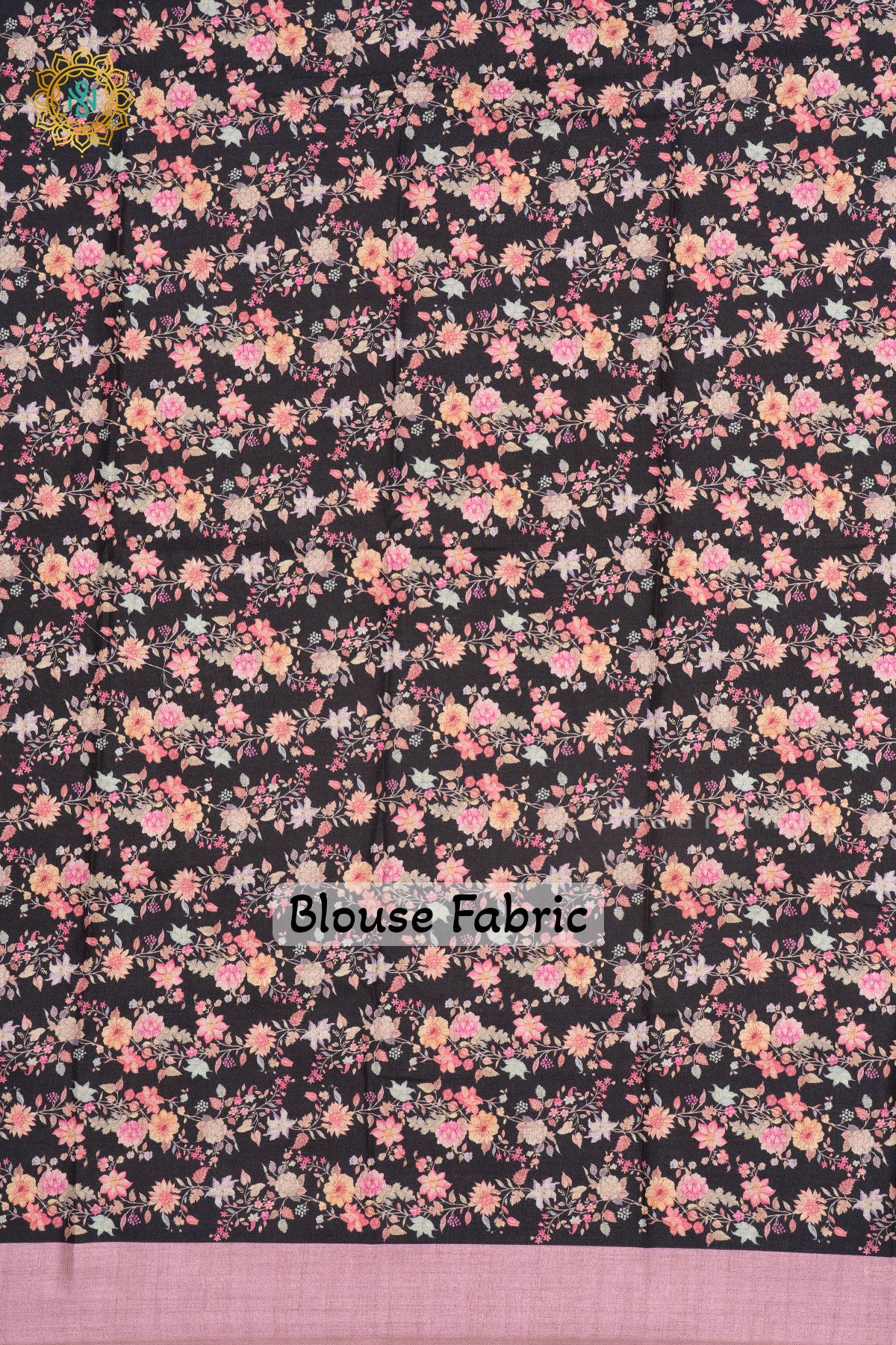 LIGHT PINK WITH BLACK - SEMI TUSSAR