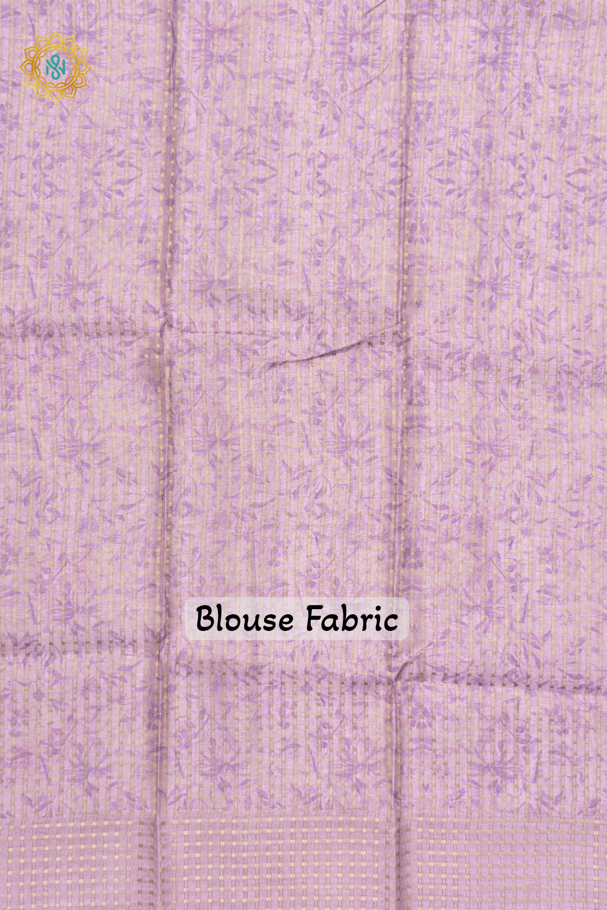 OFF WHITE WITH LAVENDER - SEMI TUSSAR