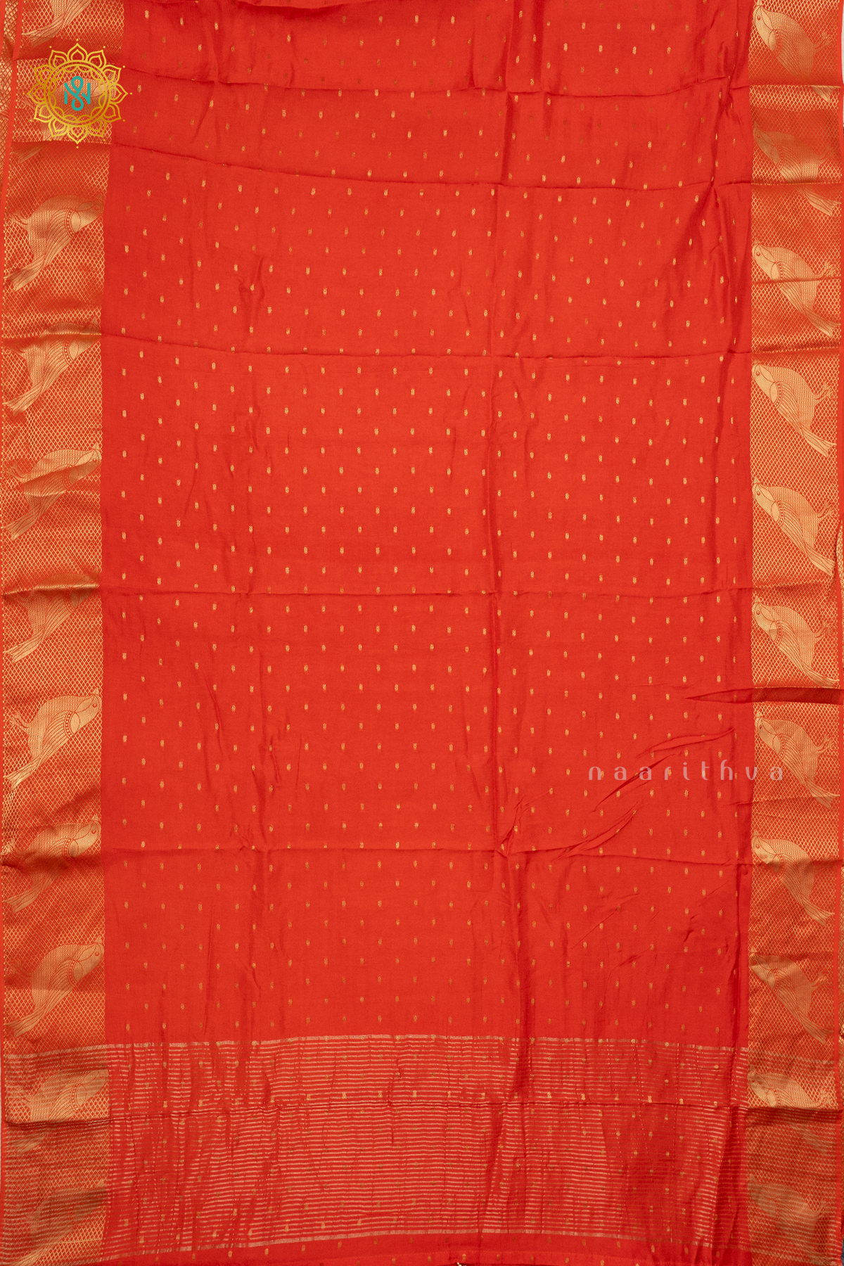 ORANGE WITH PINK - DOLA SILK
