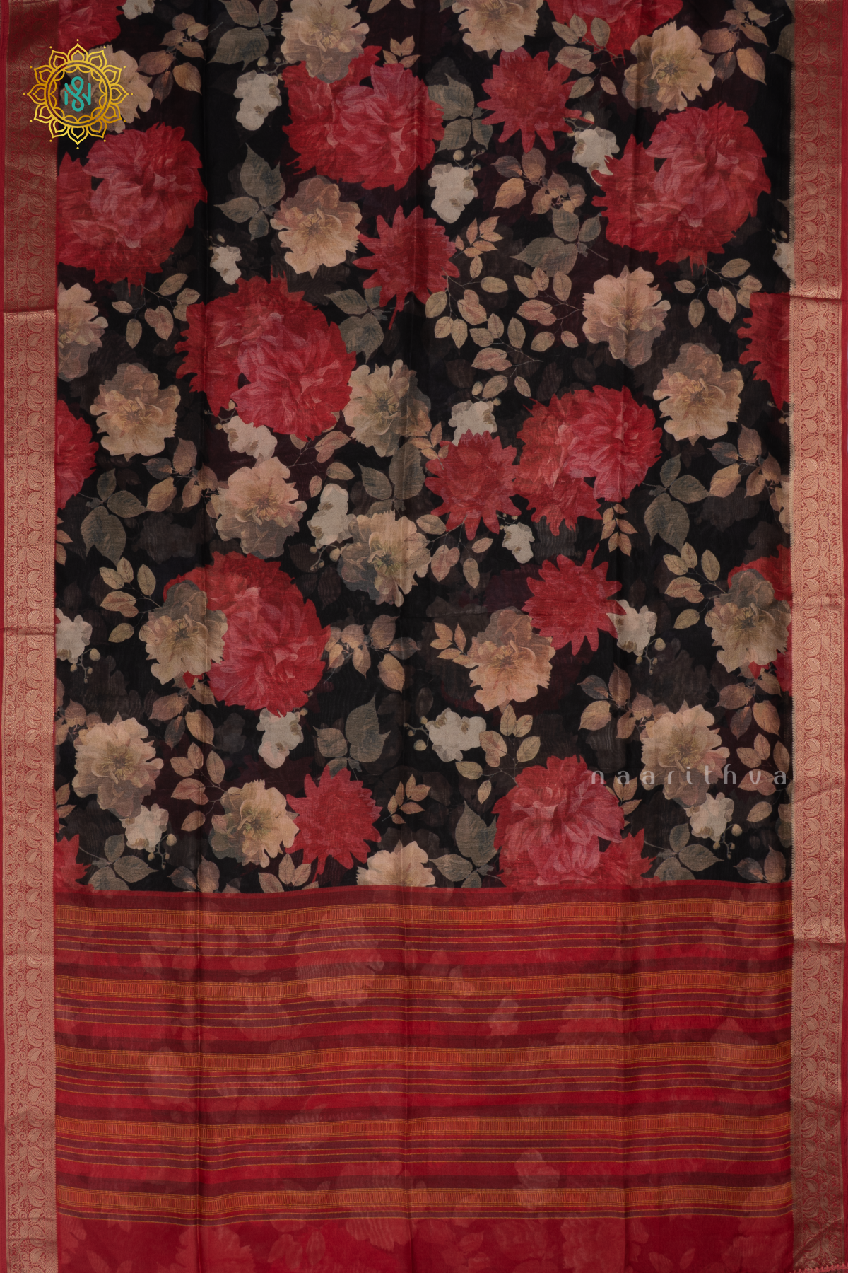 BLACK WITH RED - SOFT TUSSAR