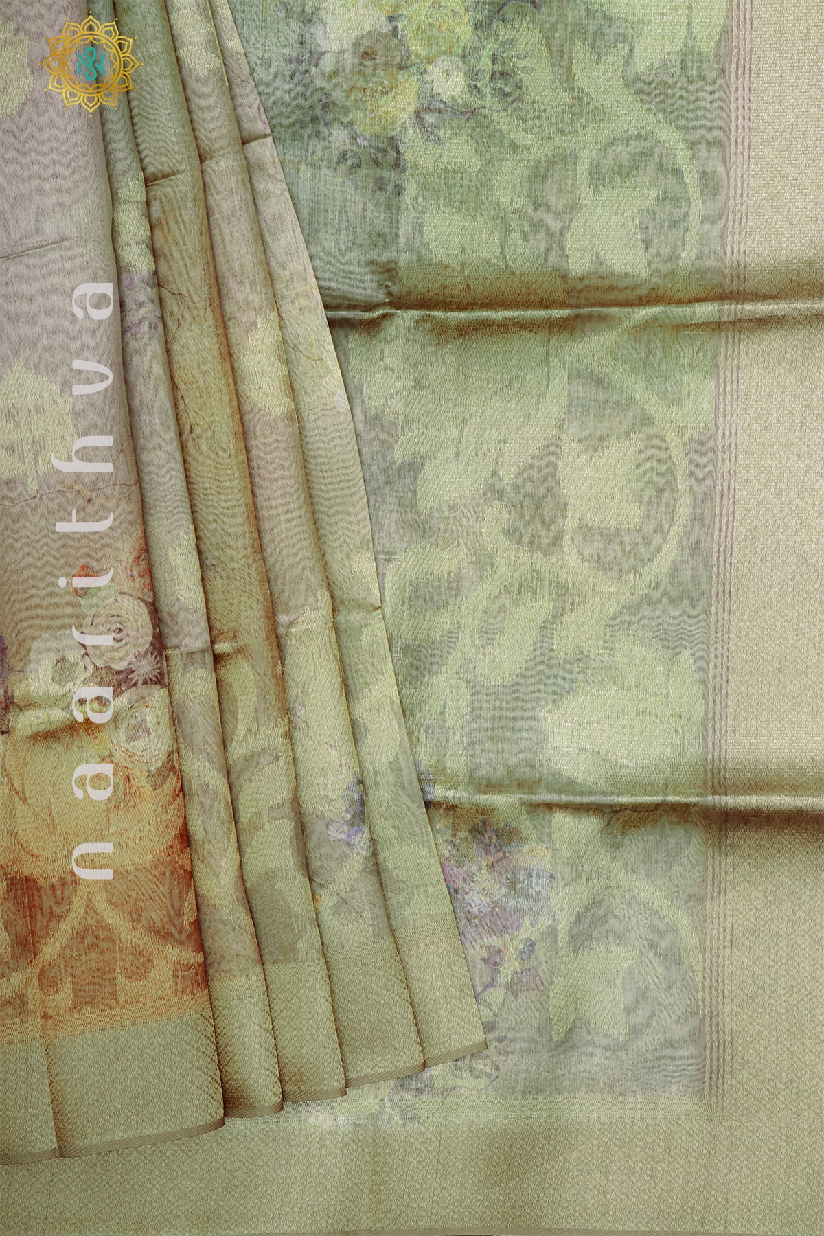 GREEN - TISSUE SILK