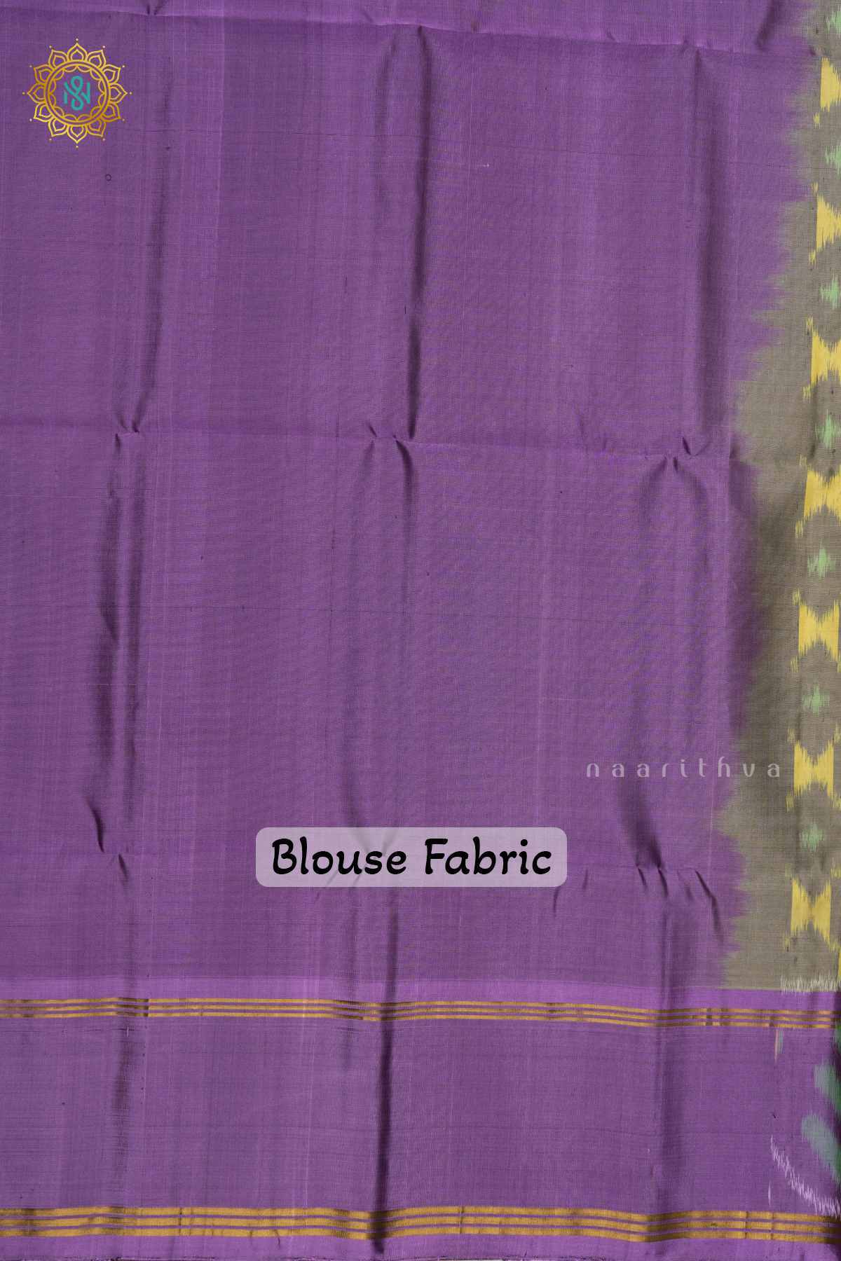 GREY WITH LAVENDER - PURE KANJIVARAM IKAT SOFT SILK