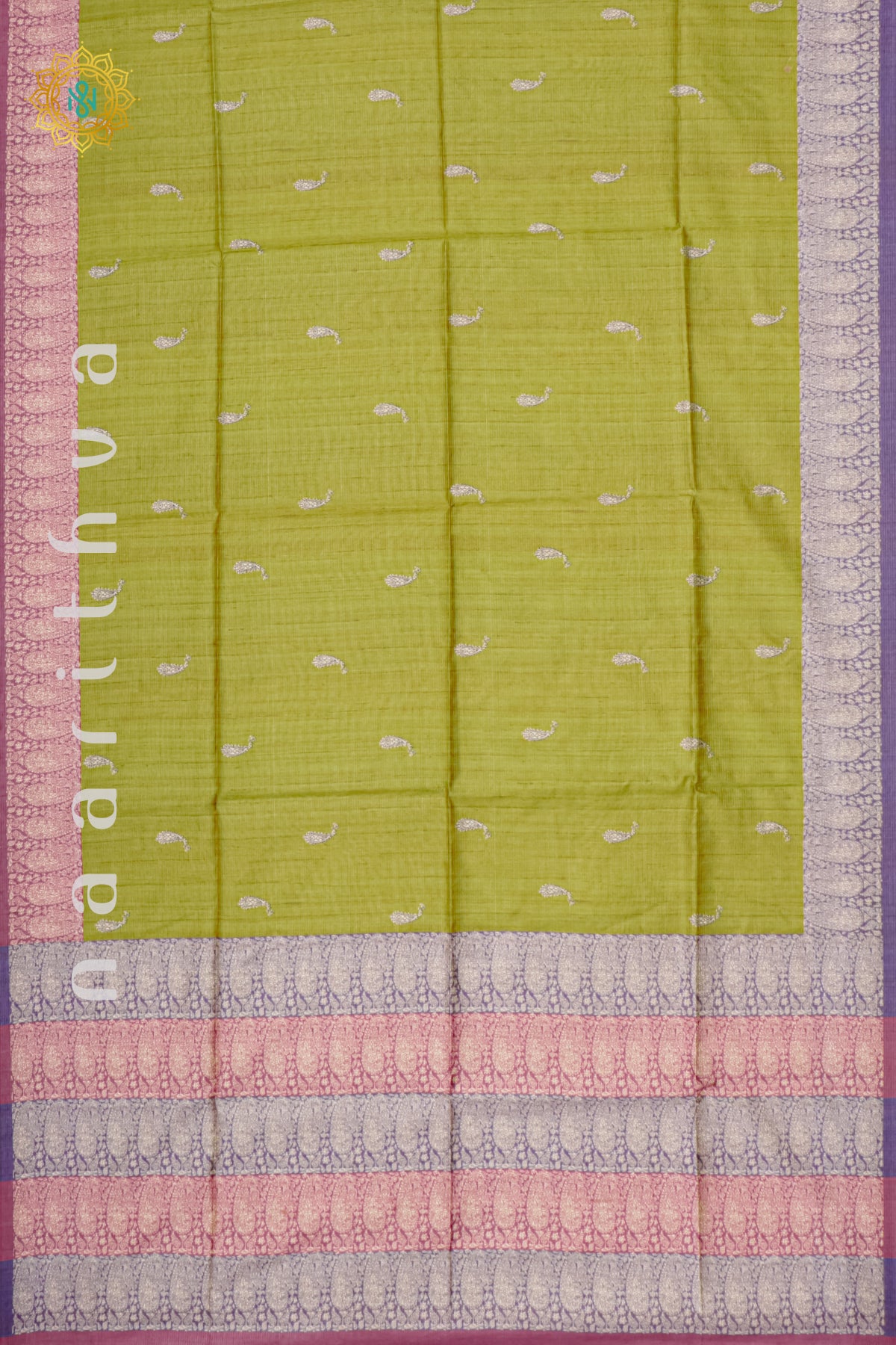 PARROT GREEN WITH WINE - SEMI TUSSAR