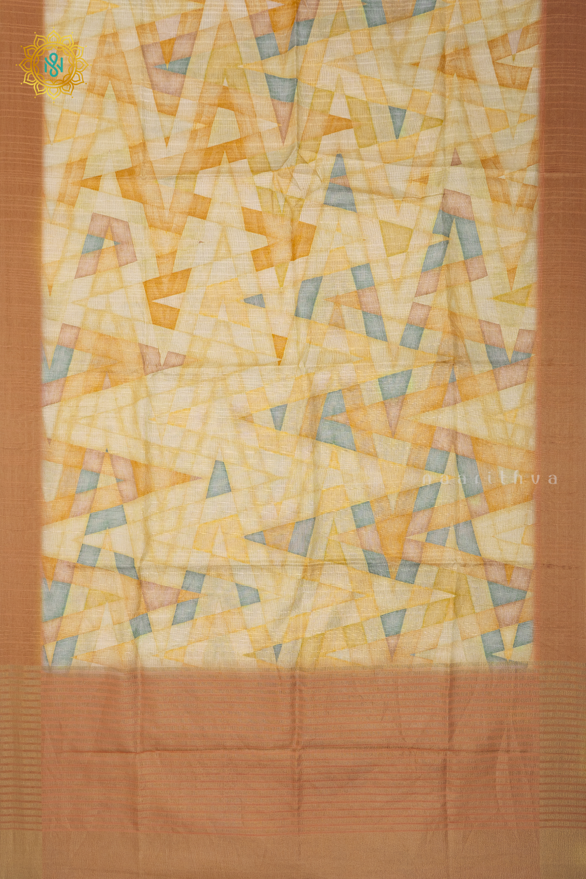 YELLOW WITH PEACHISH ORANGE - CRUSH TISSUE