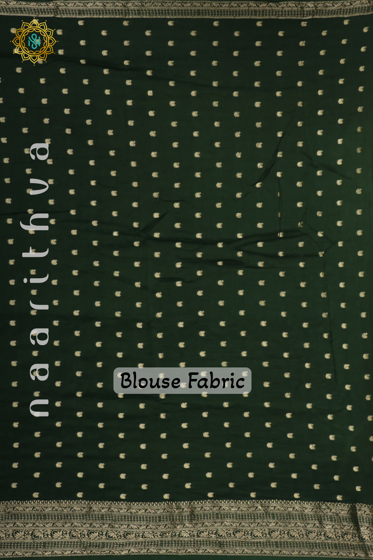 PARROT GREEN WITH BOTTLE GREEN - DOLA SILK
