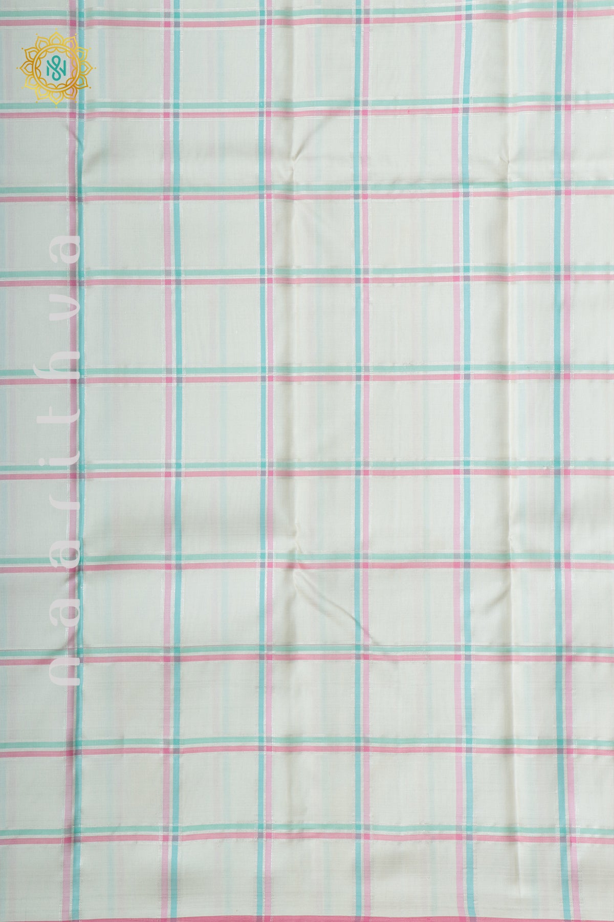 WHITE WITH PINK - PURE KANJIVARAM SILK