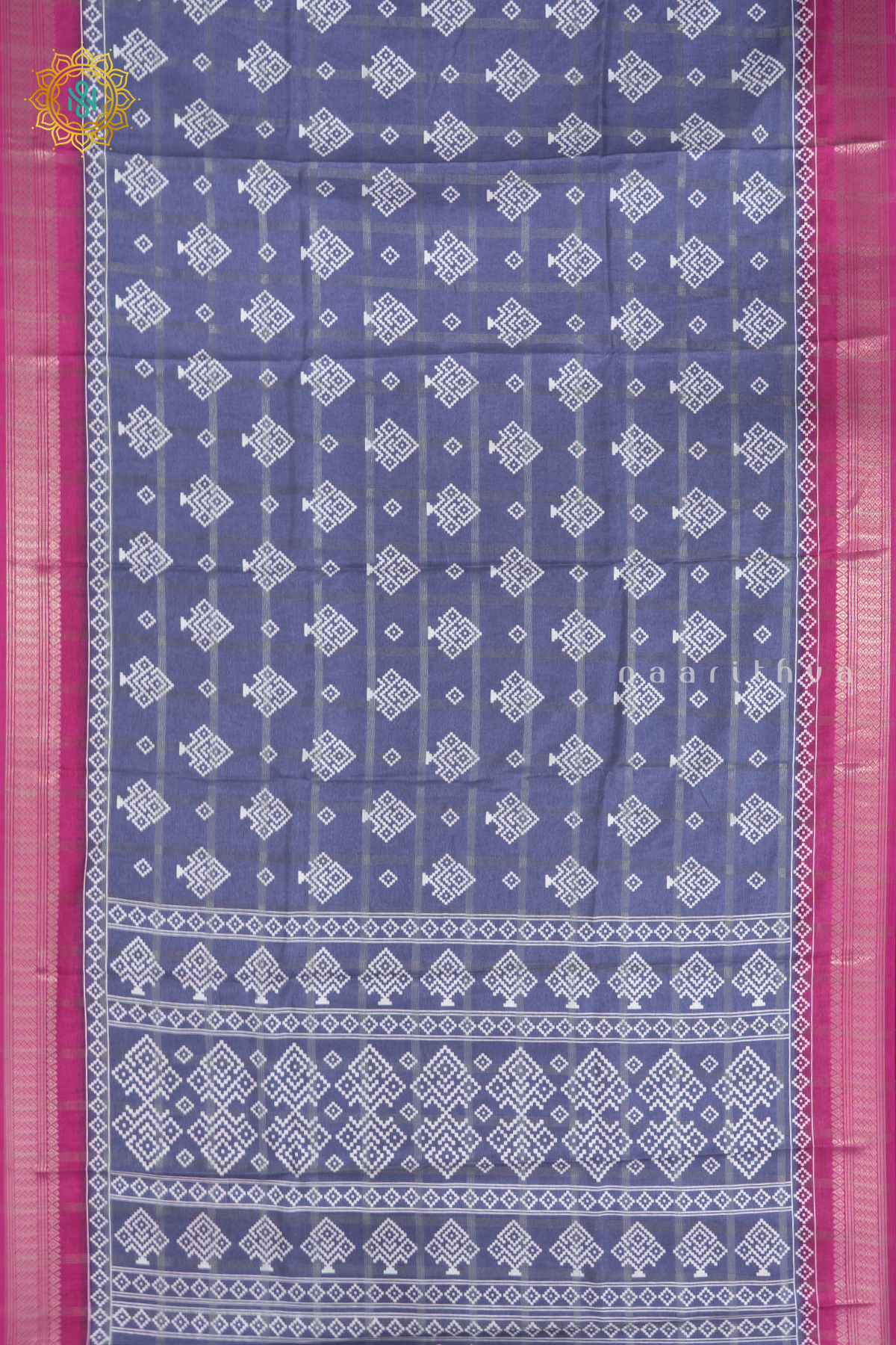 LAVENDER WITH PINK - DOLA SILK