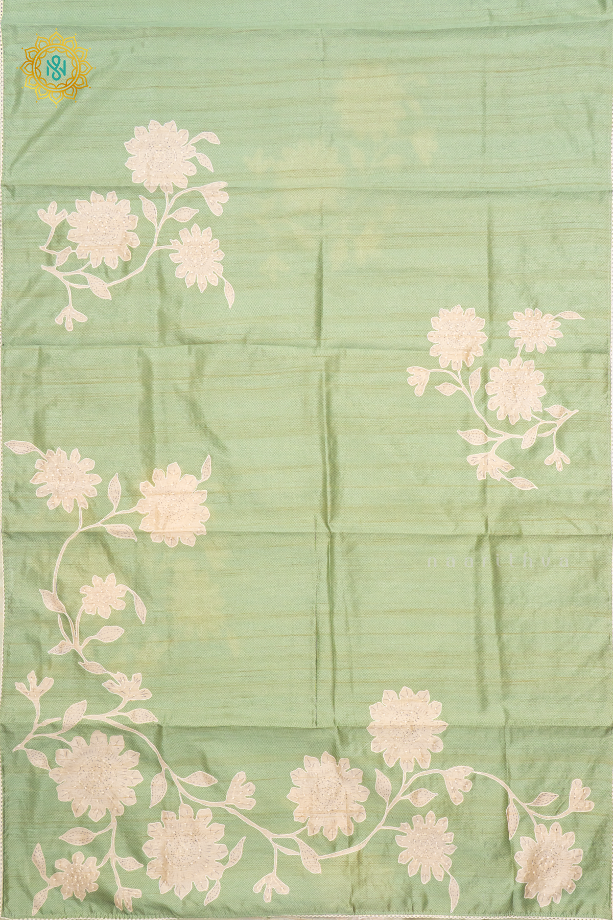 LIGHT GREEN - SEMI TUSSAR SILK