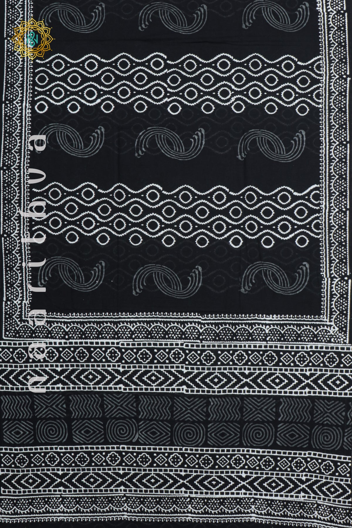 BLACK WITH WHITE - MUL COTTON