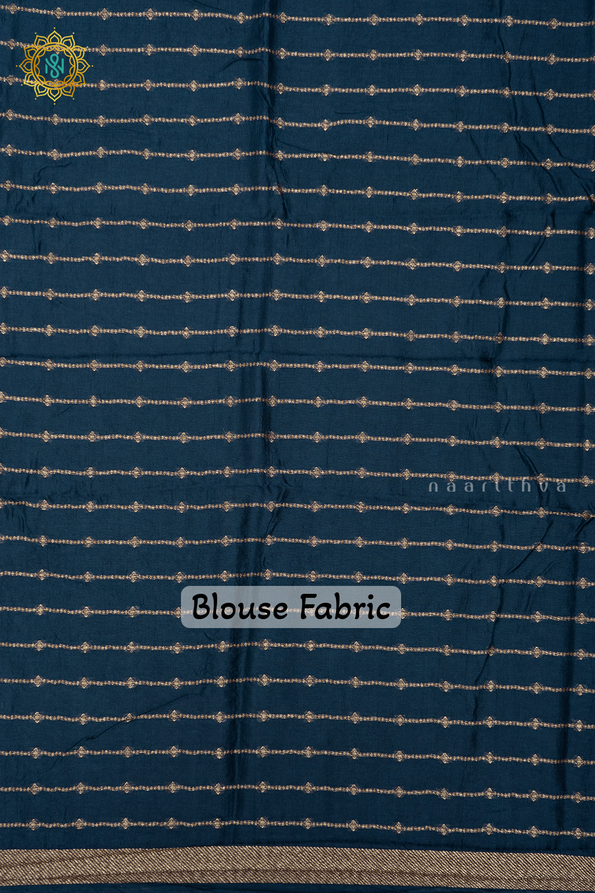 WINE WITH PEACOCK BLUE - SEMI TUSSAR SILK