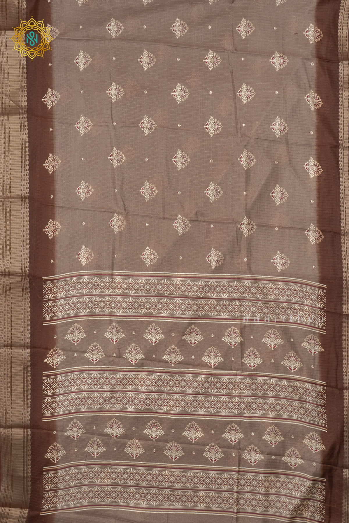 GREY WITH BROWN - DOLA SILK