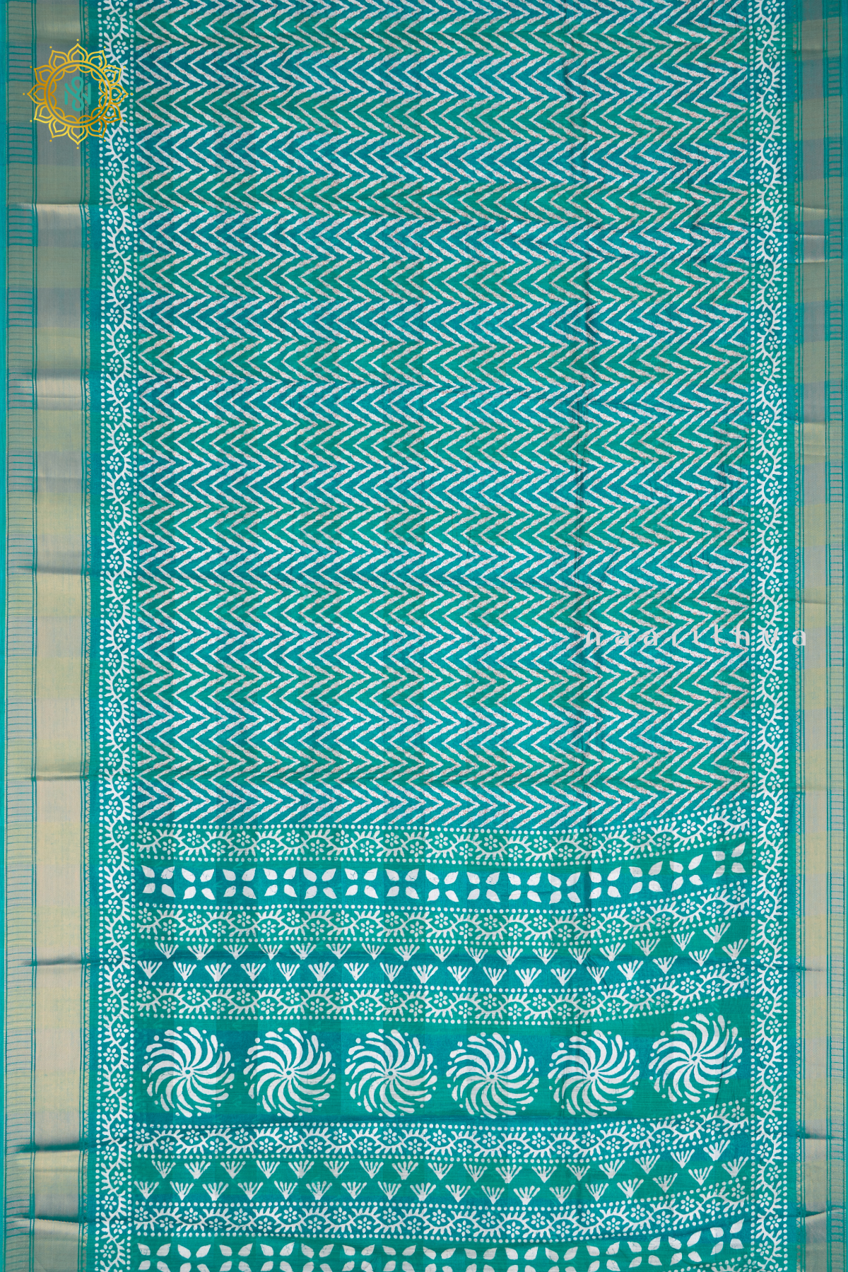 AQUA GREEN - JUTE COTTON