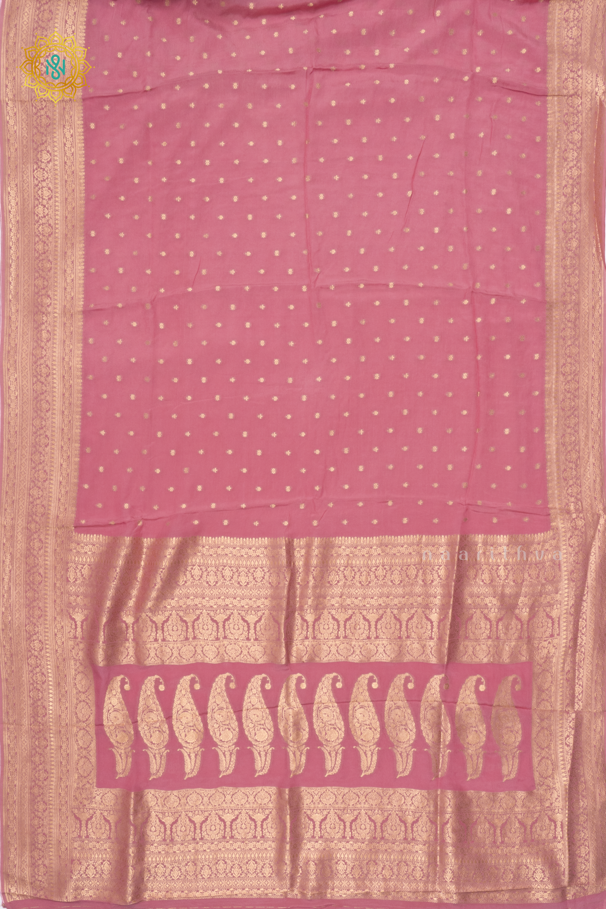 LIGHT PINK - SEMI BANARASI CREPE