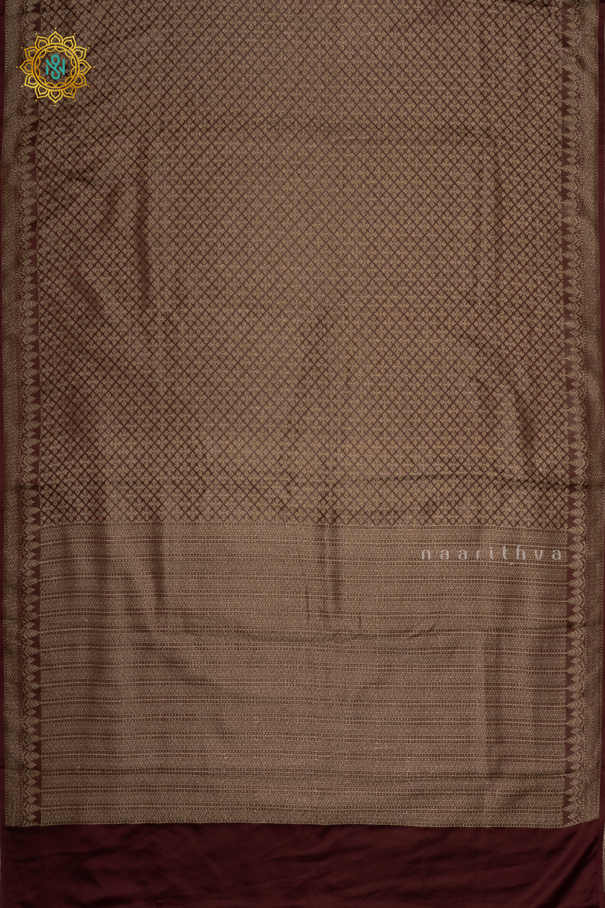 BROWN - SATIN BANRASI