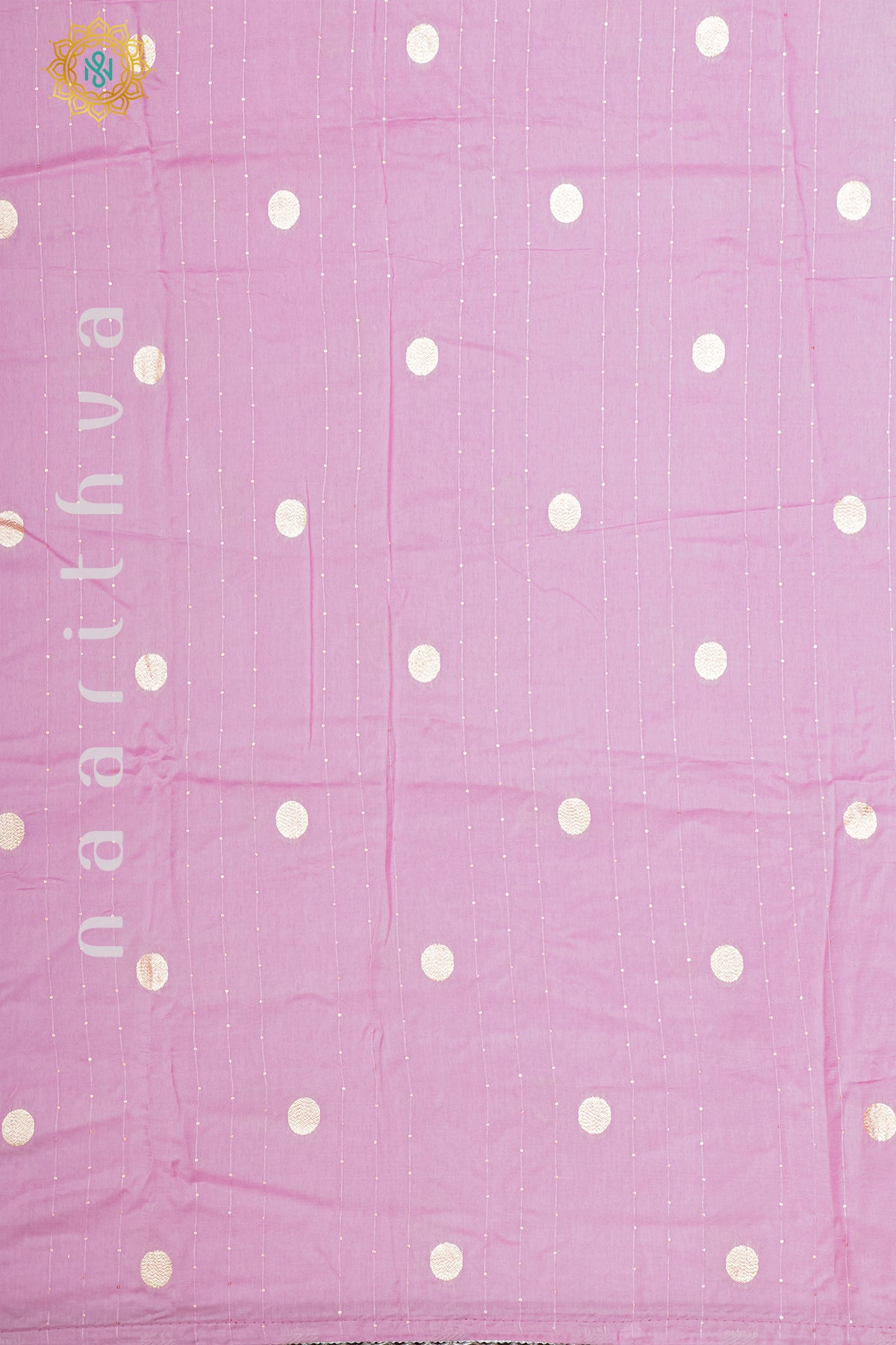 LIGHT PINK WITH RANI PINK - SEMI CREPE SILK