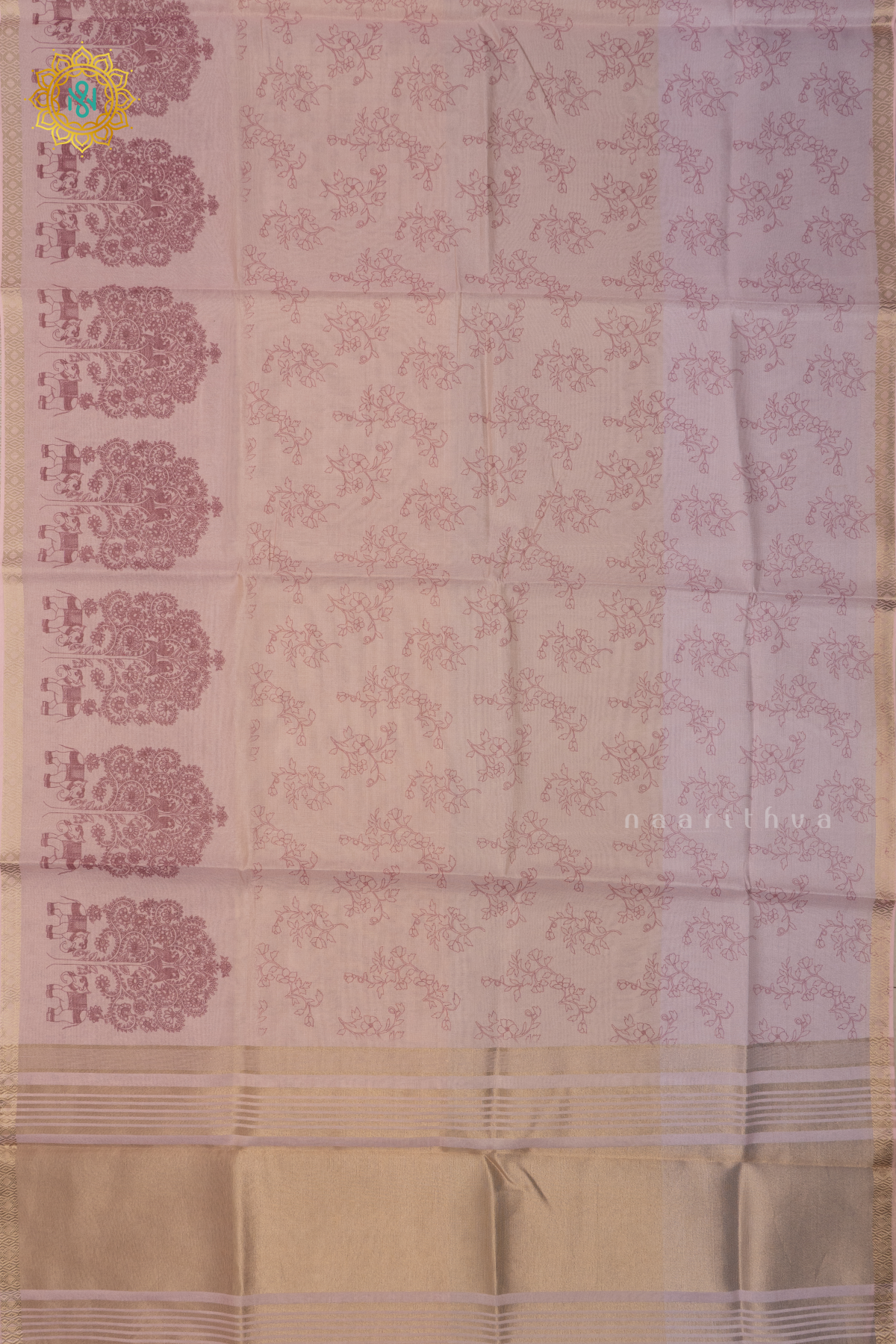 PEACH WITH BROWN - SEMI TISSUE