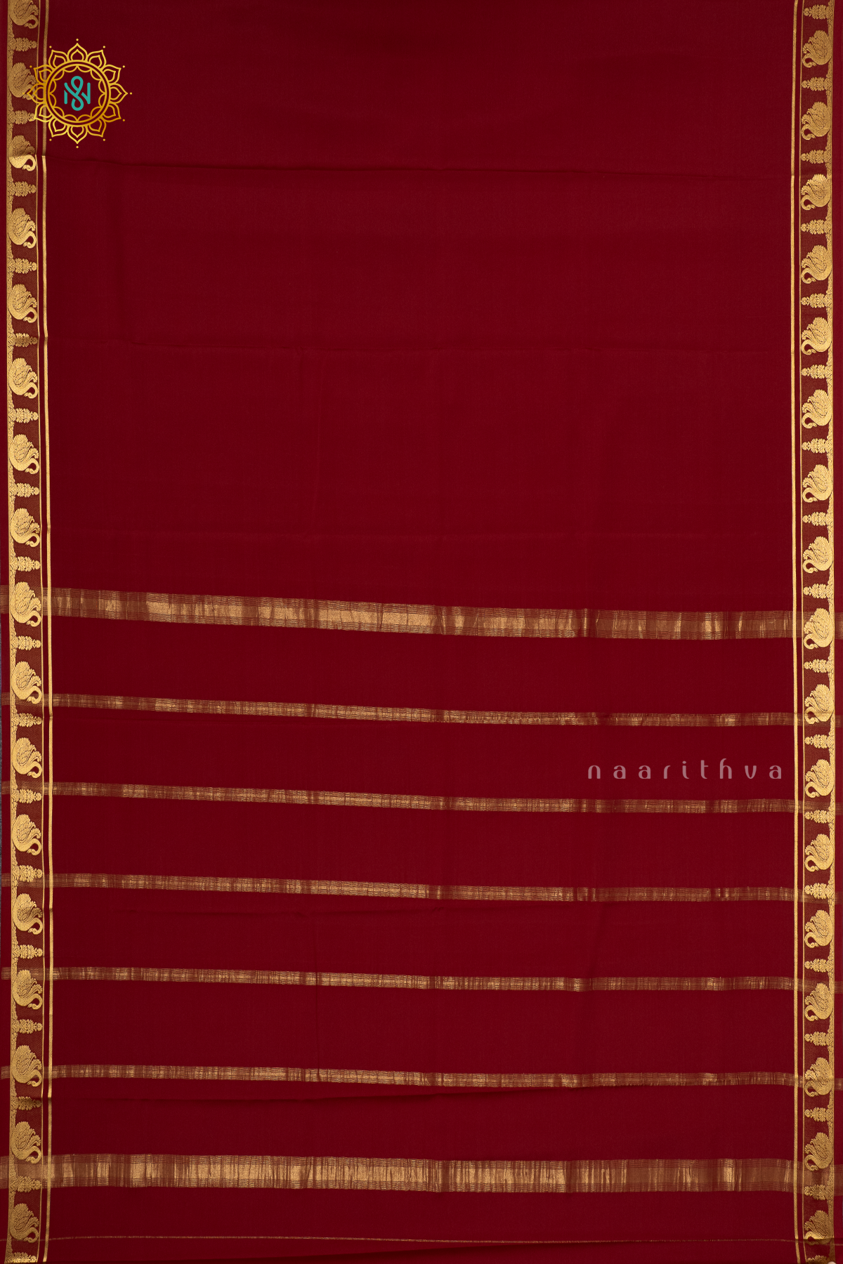 MAROON - PURE MYSORE CREPE SILK