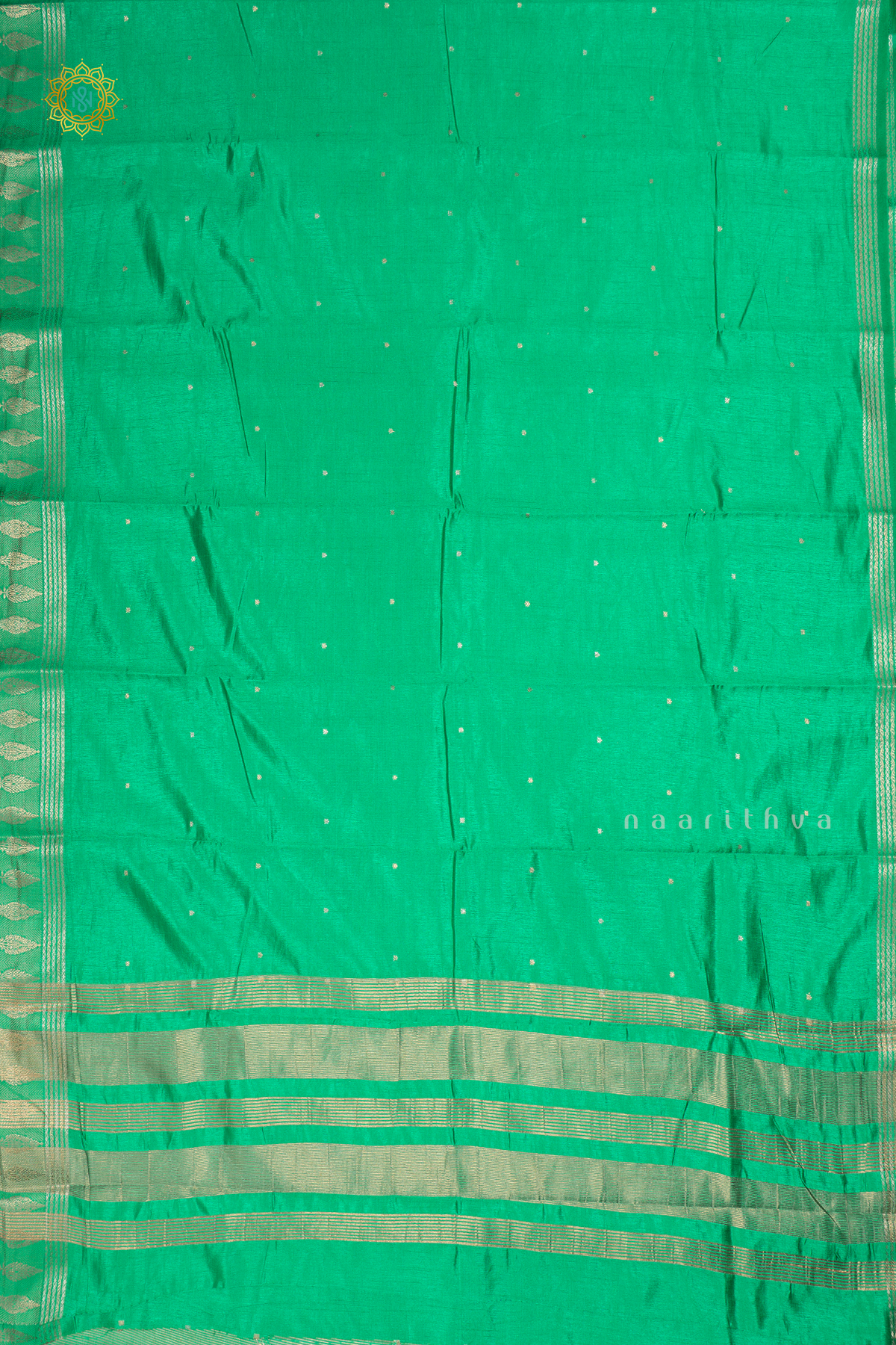 GREEN - SEMI RAW SILK