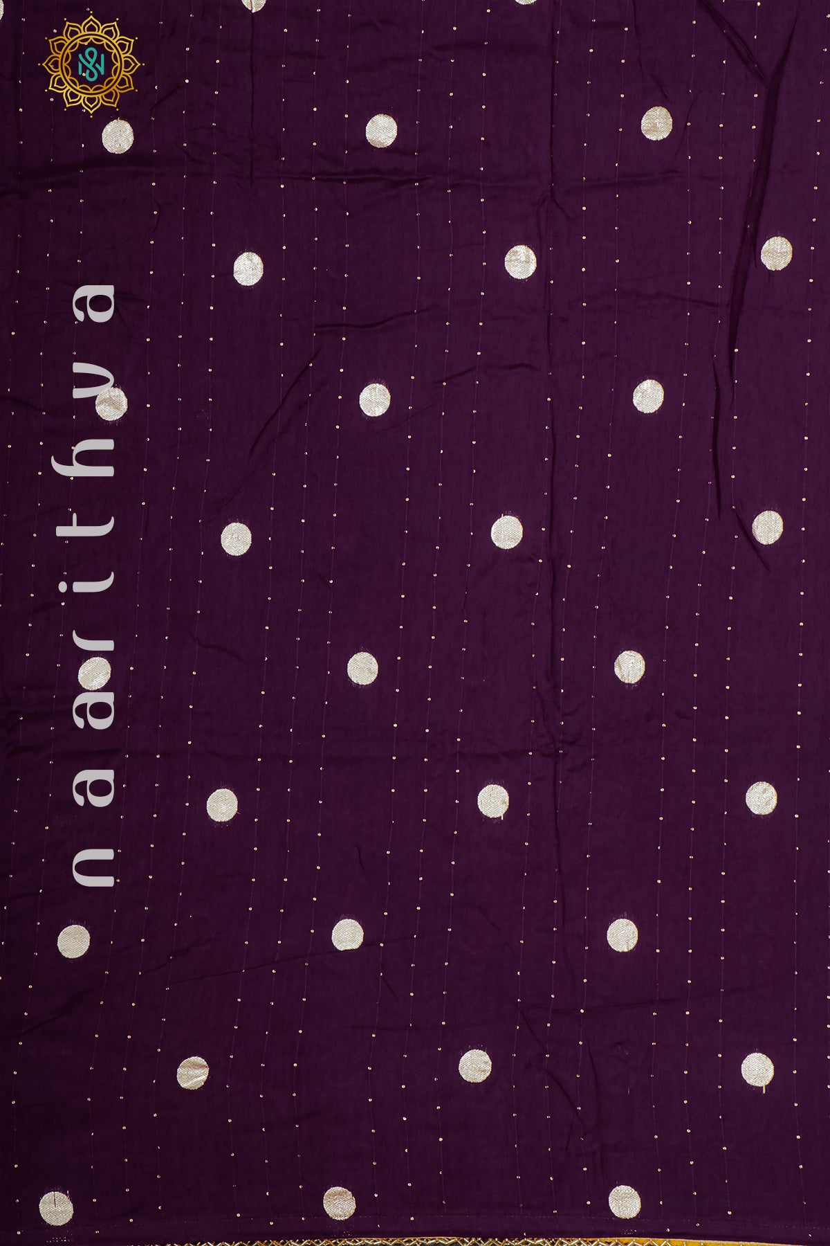 DEEP PURPLE WITH YELLOW - DOLA SILK