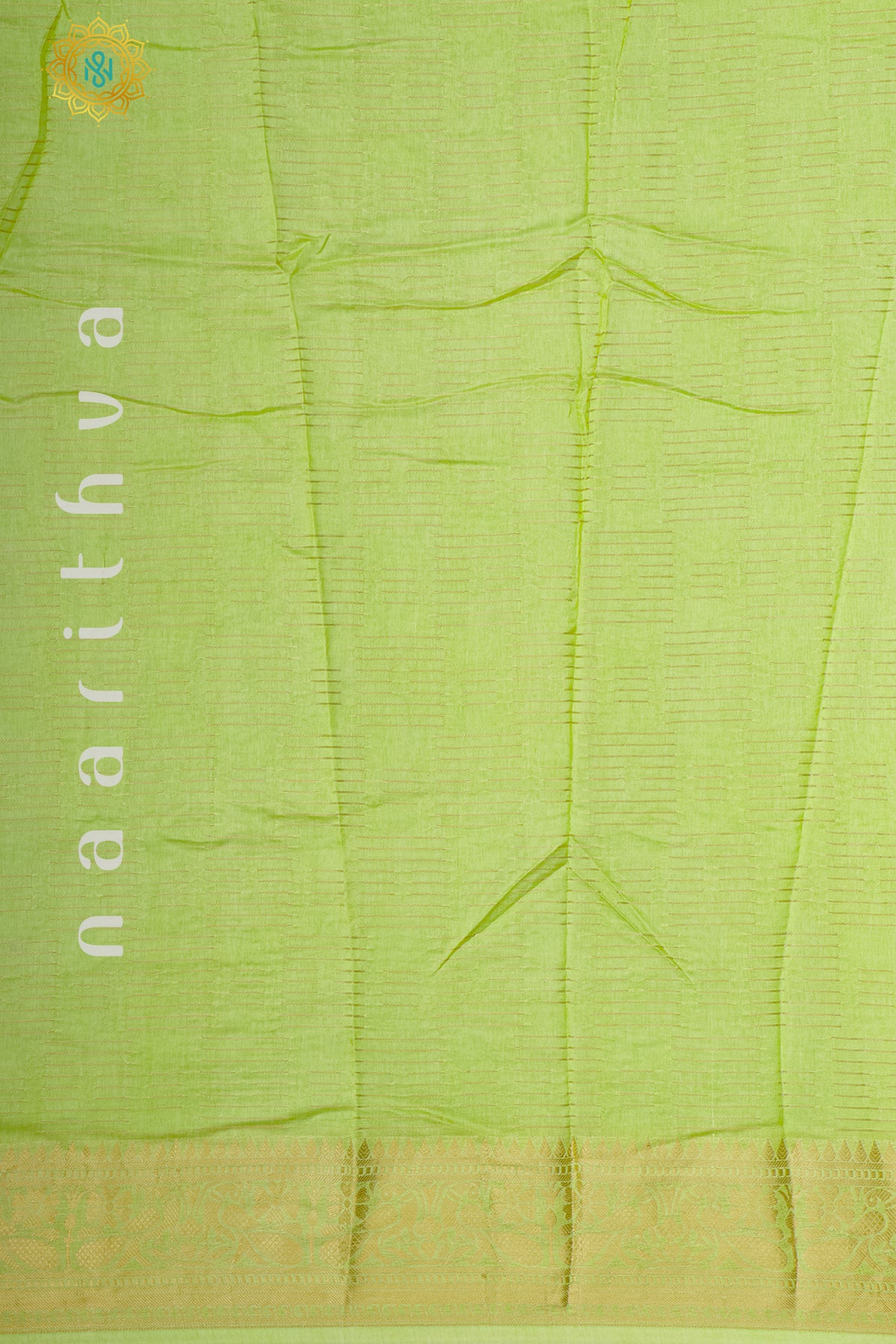 LIGHT GREEN WITH BOTTLE GREEN - DOLA SILK