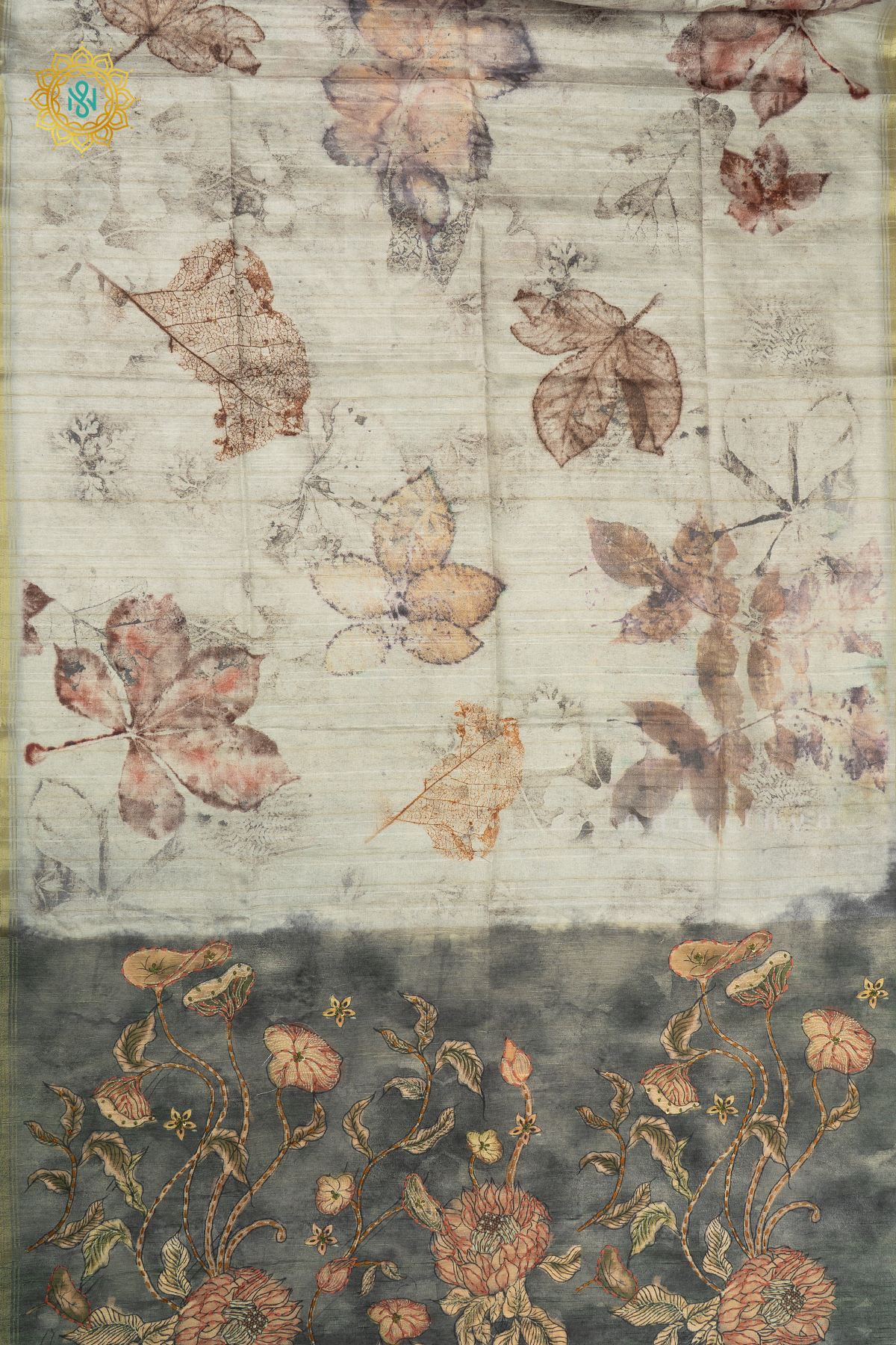 GREY WITH ELEPHANT GREY - KOTHA TUSSAR SILK