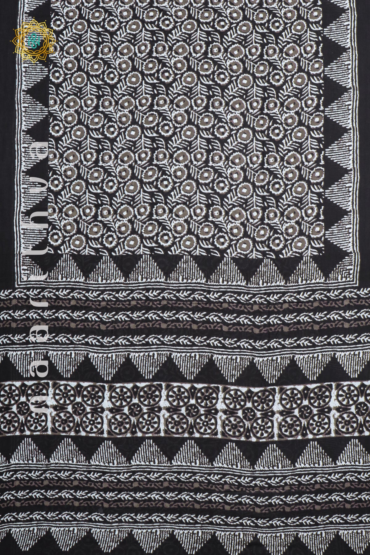 BLACK WITH WHITE - MUL COTTON