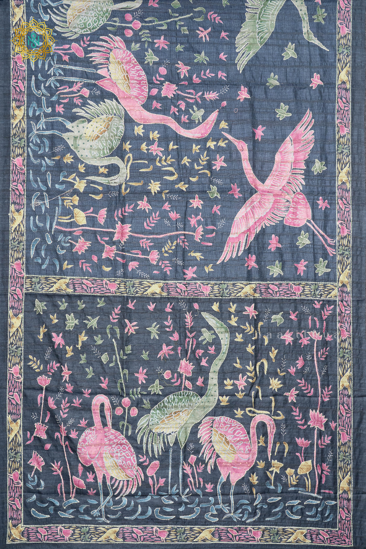 BLUE - KOTHA TUSSAR WITH KATHA WORK