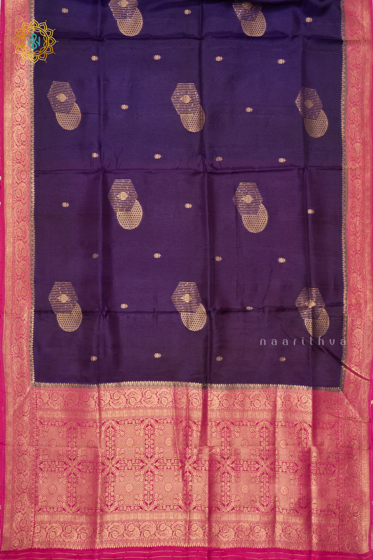 PURPLE WITH PINK - DOLA SILK