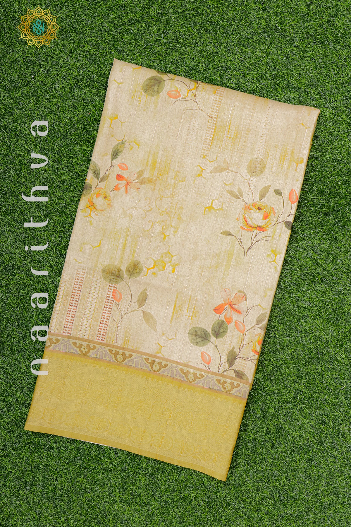 YELLOW - SEMI KOTHA CREPE