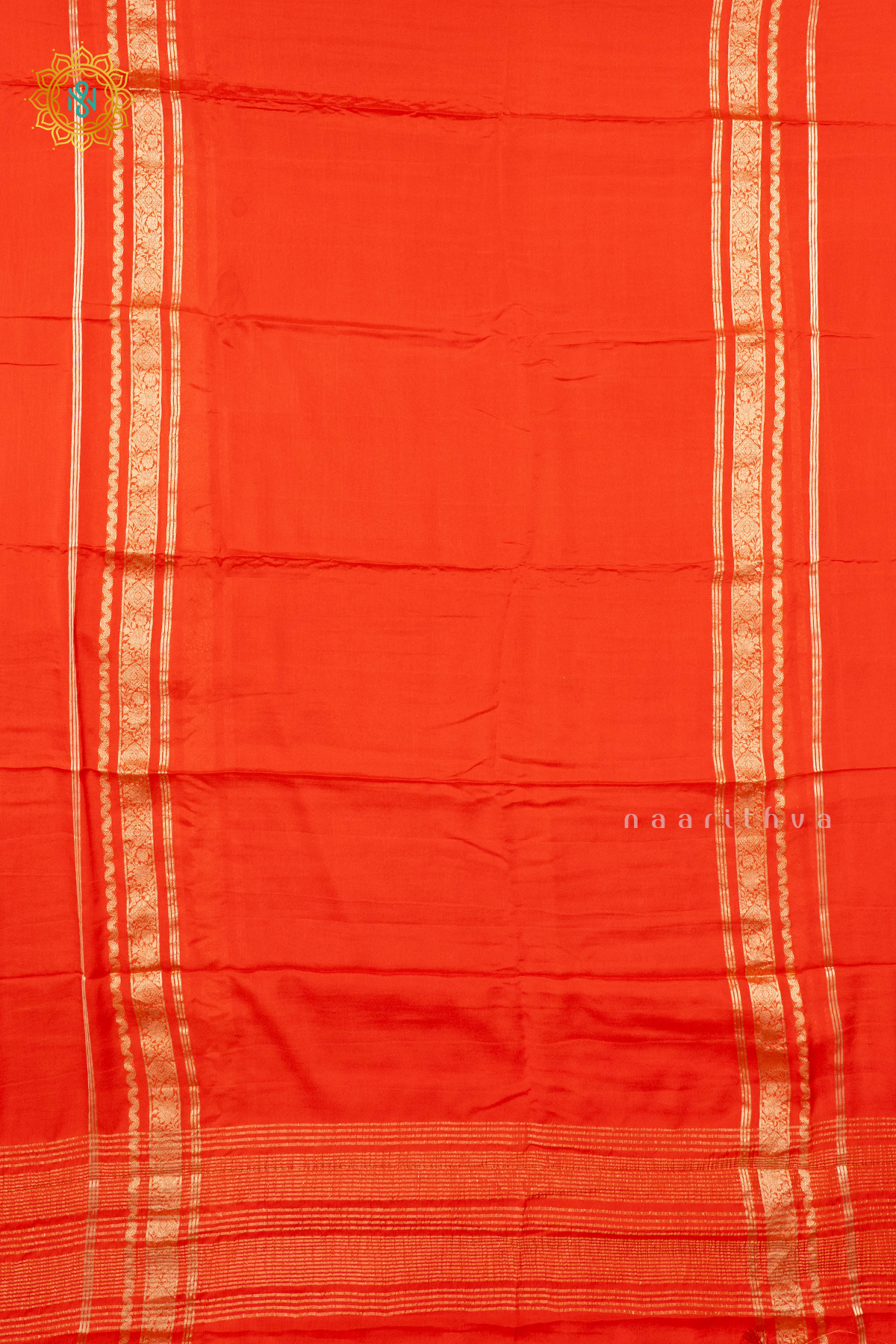 ORANGE - SEMI MYSORE CREPE SILK