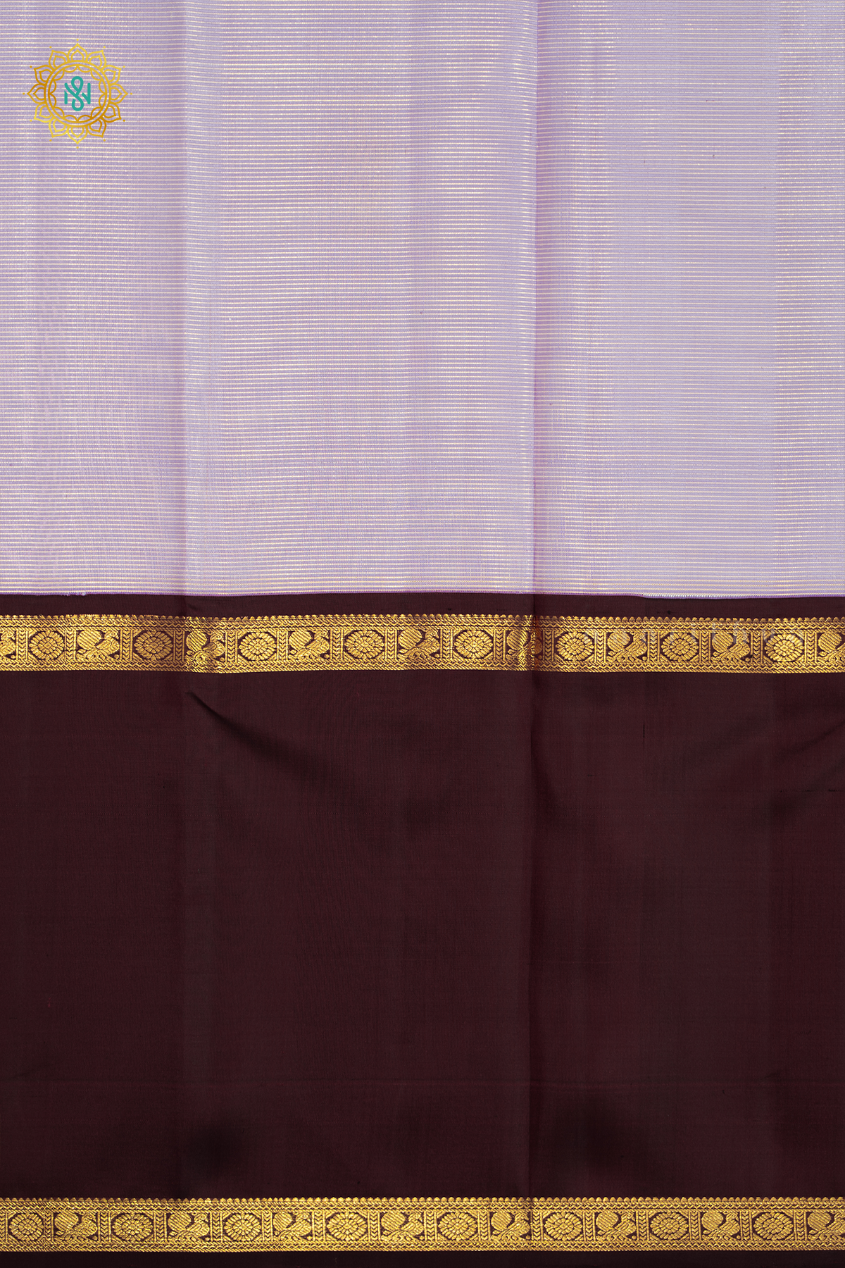 LIGHT PINK WITH GREEN & WINE - PURE KANJIVARAM SILK