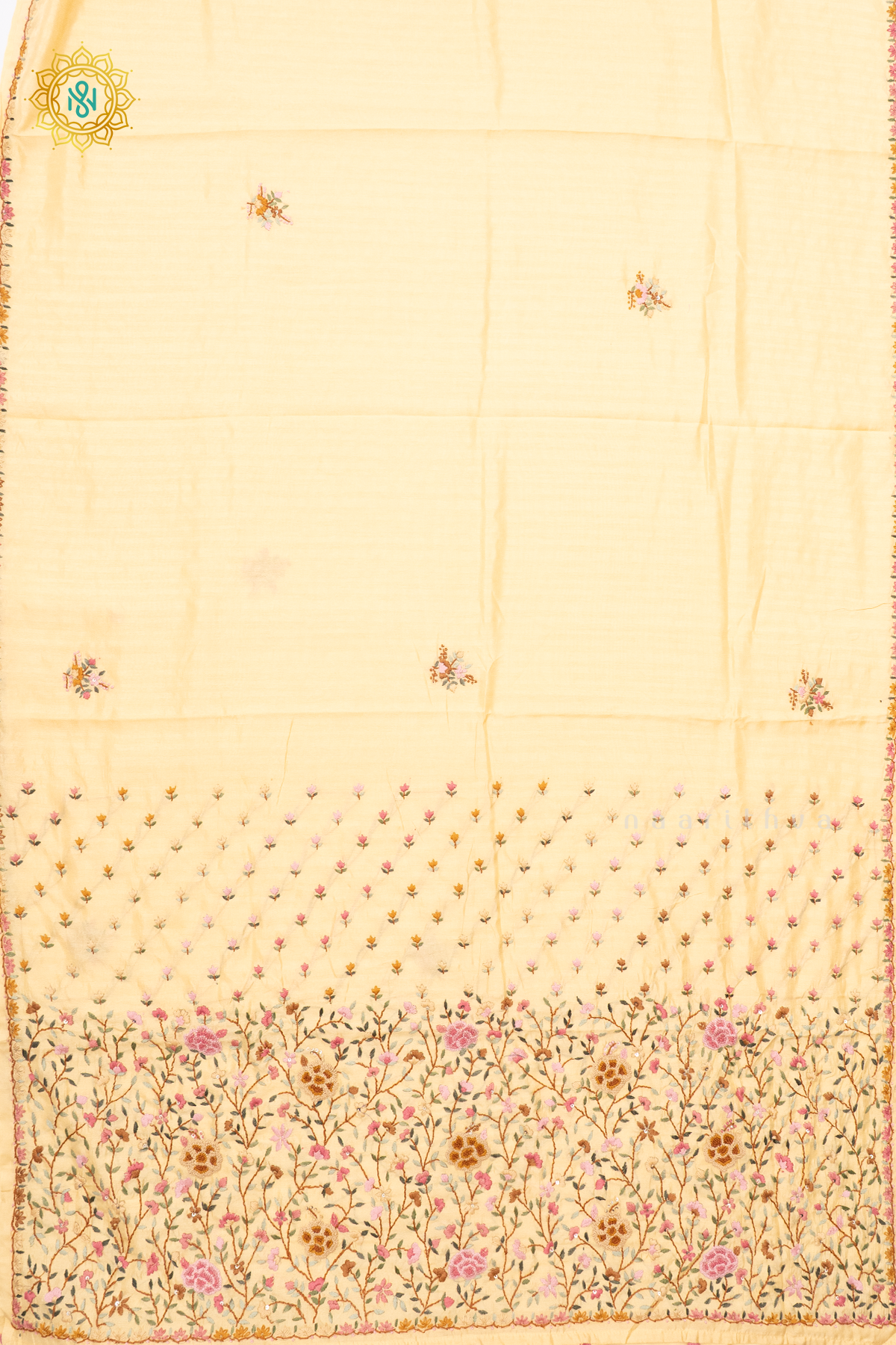 LIGHT YELLOW - SEMI TUSSAR SILK