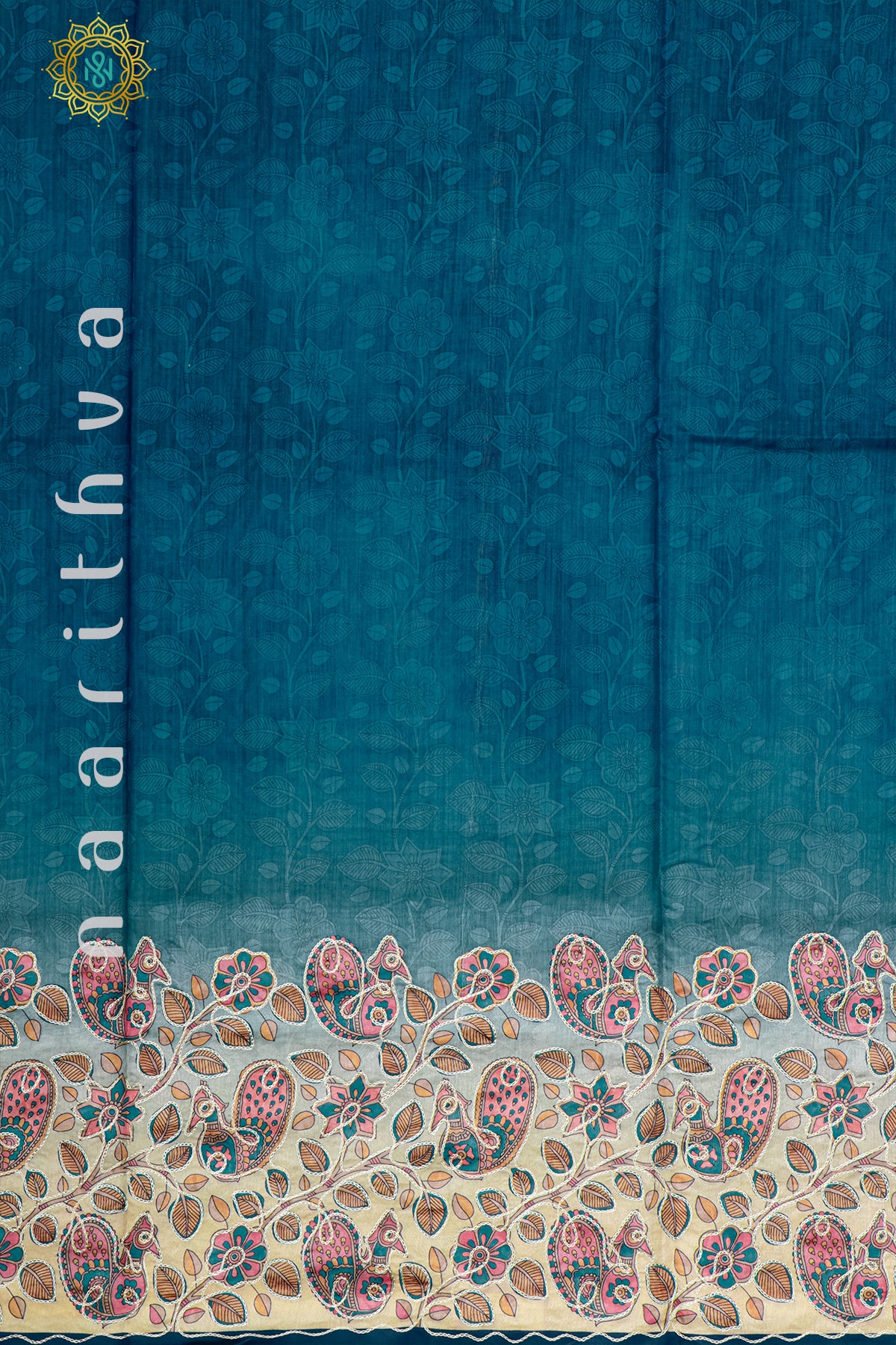 BLUE - SEMI TUSSAR SILK